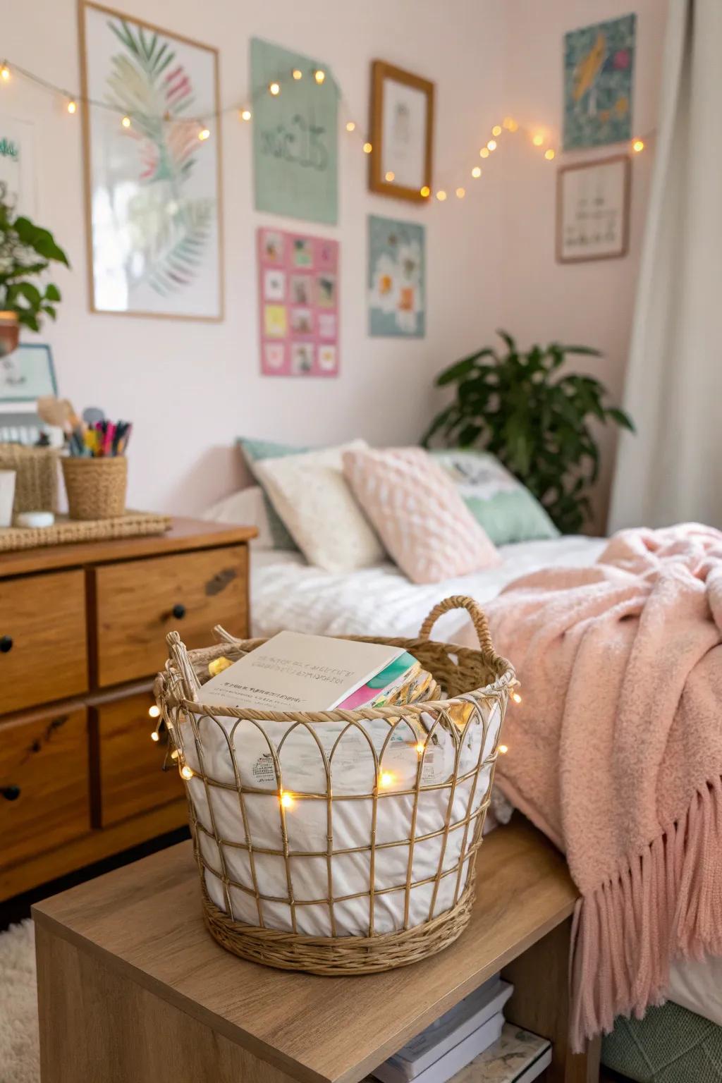 Transform their personal space with chic room decor in the Easter basket.