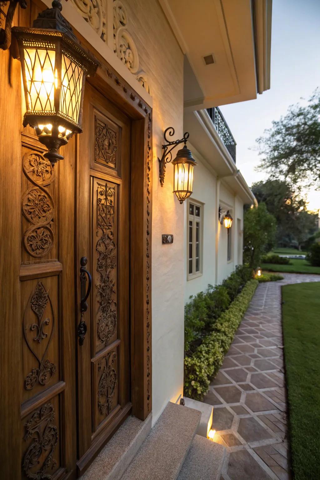 Sophisticated lighting highlights classic allure at the vanguard.