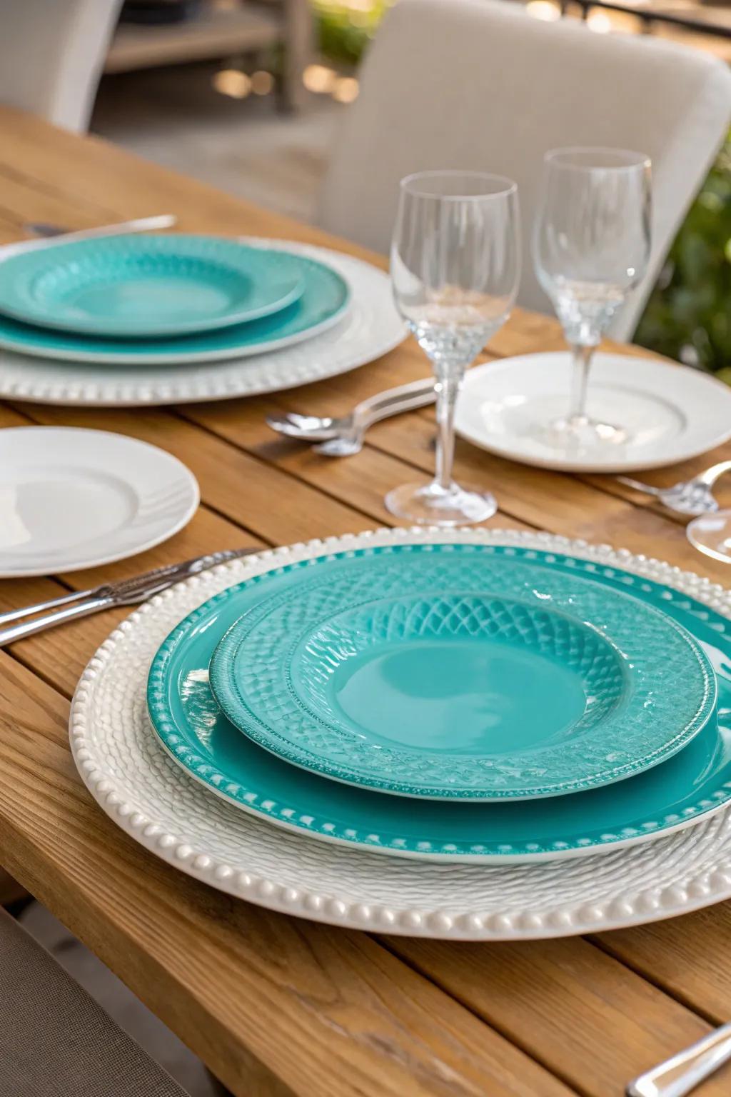 Serving plates append depth and grace to your table's layout.