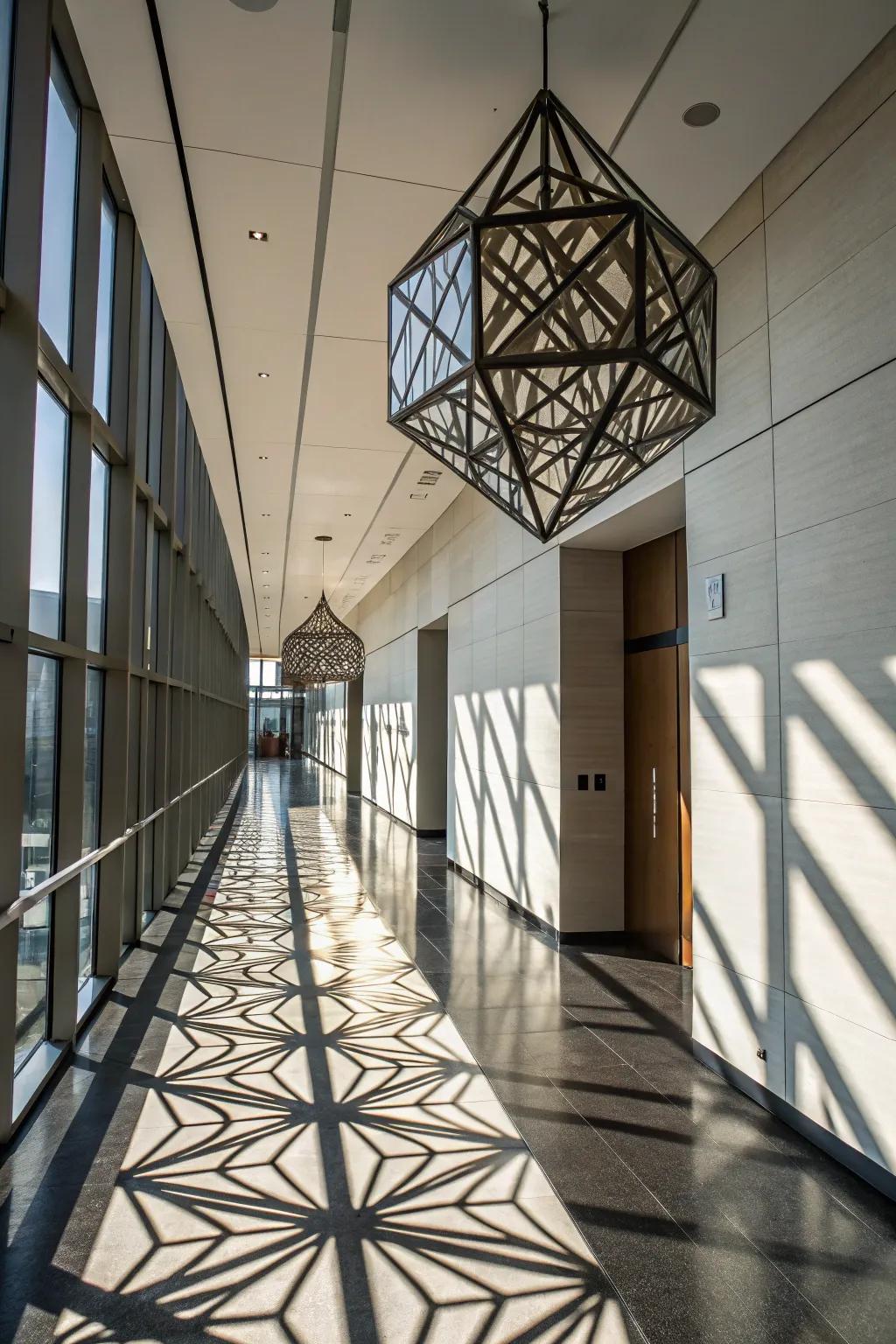 Sleek geometry, adding a contemporary accent.