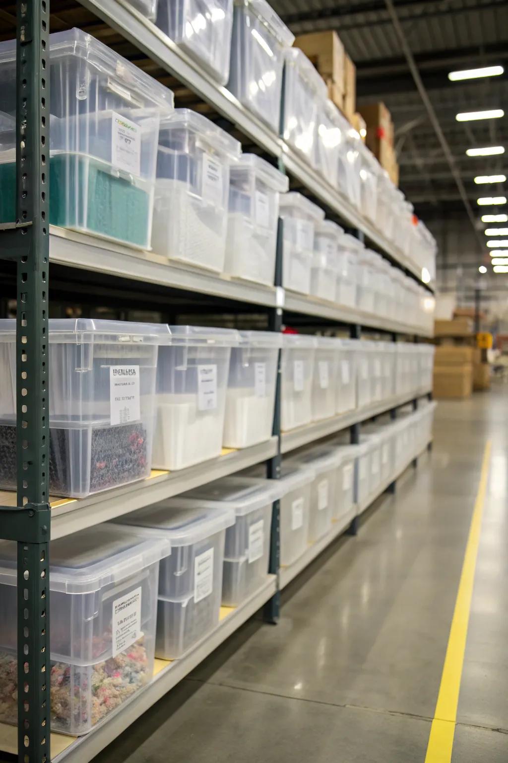 Transparent holders promote visibility, thus guaranteeing immediate content recognition.