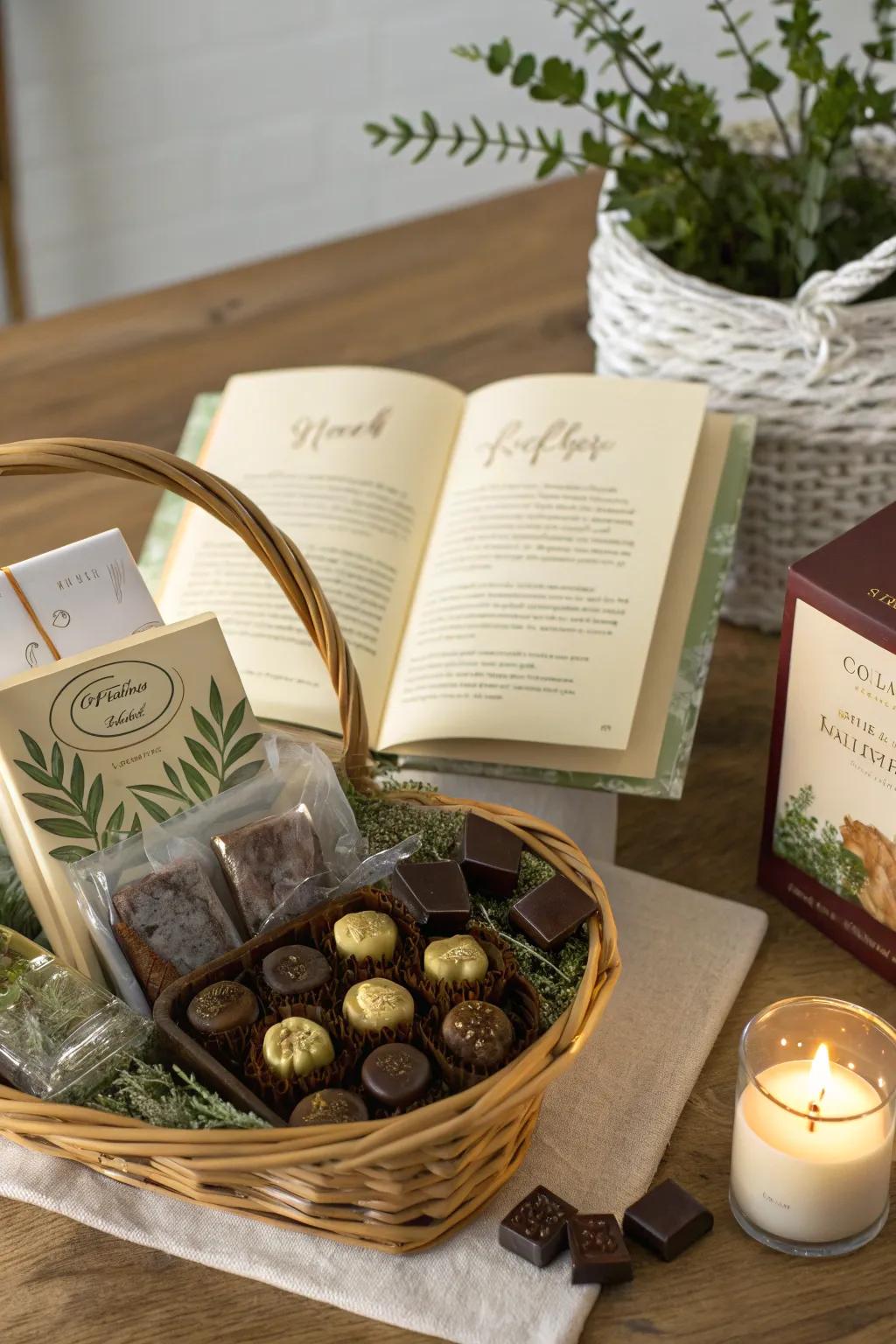 A personalized gift basket making them feel truly special.