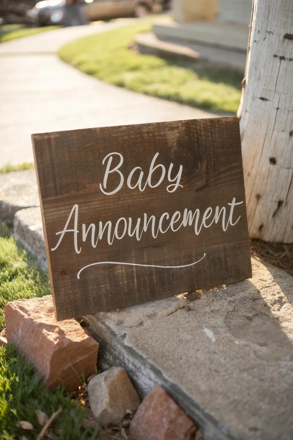 Wooden signs: rustic charms in every grain.