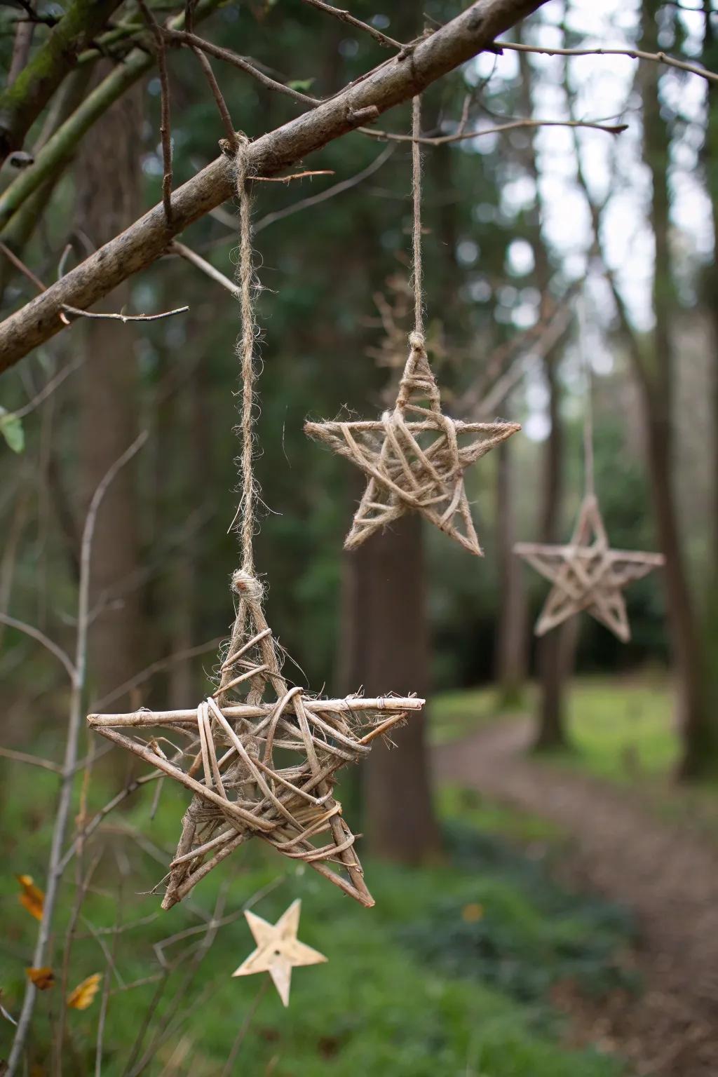 Rustic branch constellations usher a sliver of woodland enchantment into any chamber.