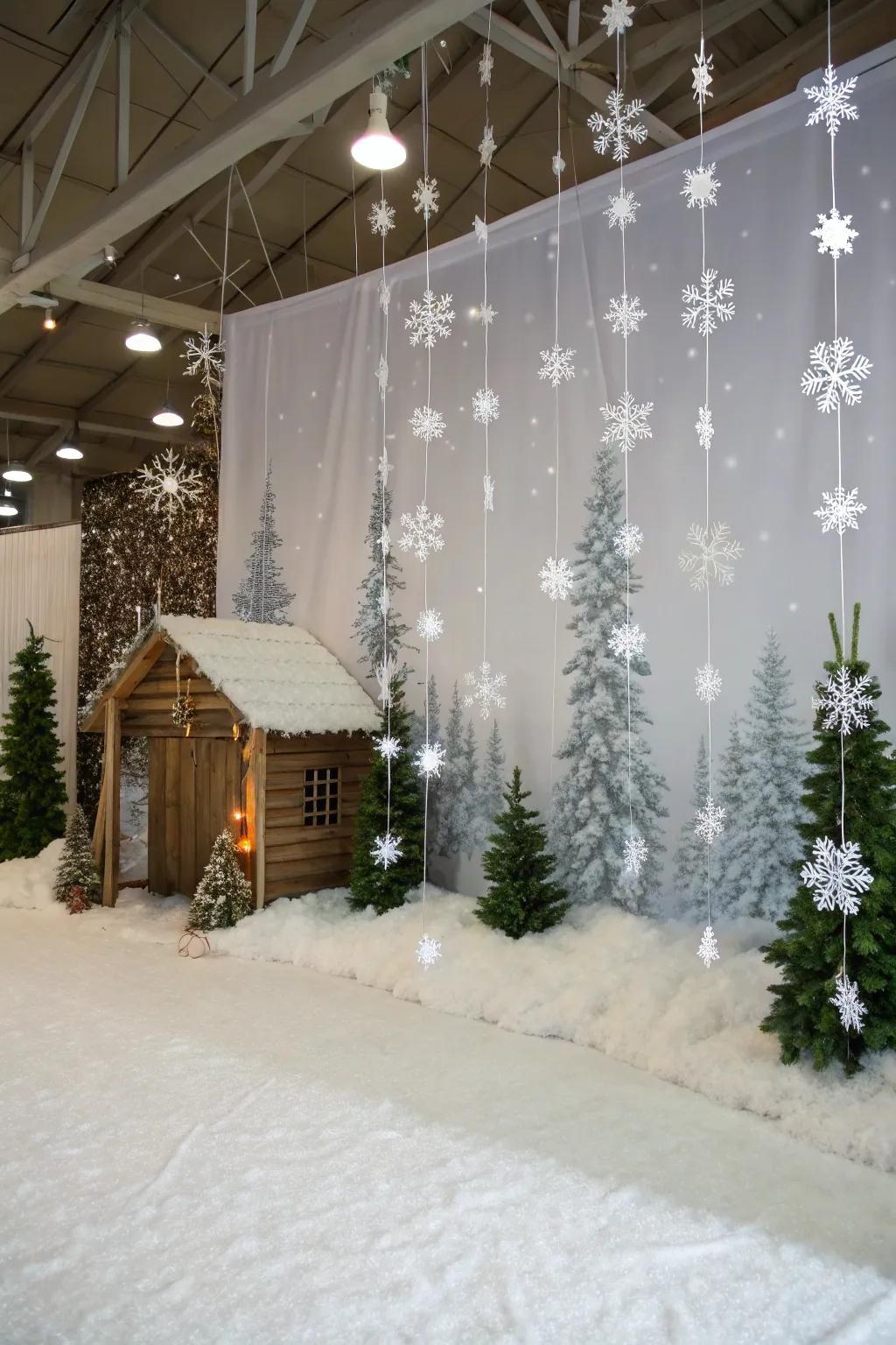 A snow-laden photographic setting to capture recollections.