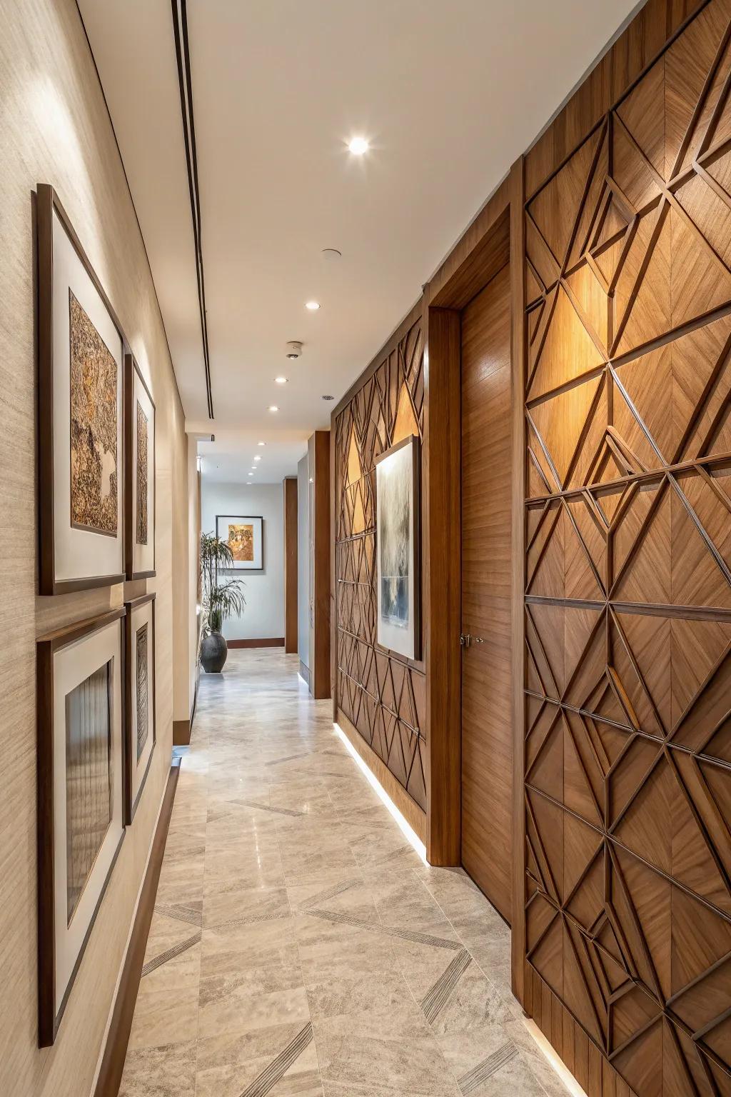 Geometric patterns turn your walls into an engaging work of art.