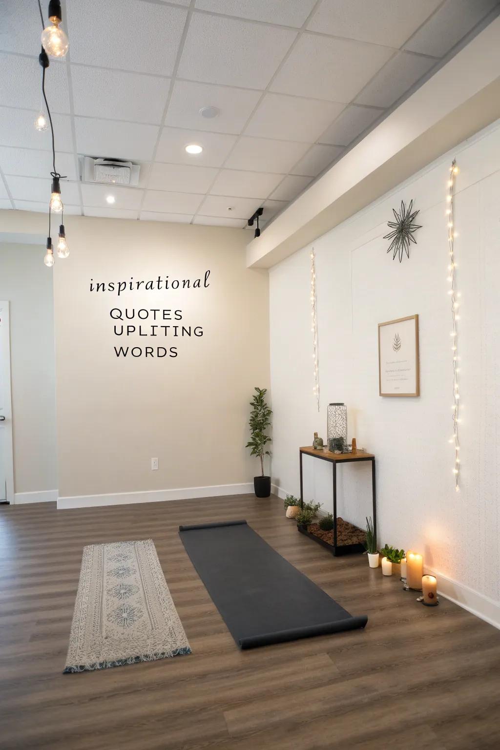 Inspire daily with a display of motivational language and terms.