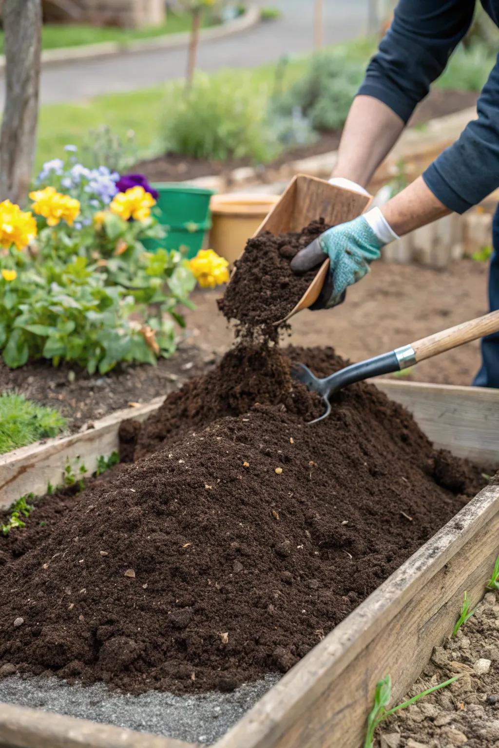 Ground beans, a gardener's secret for rich earth.