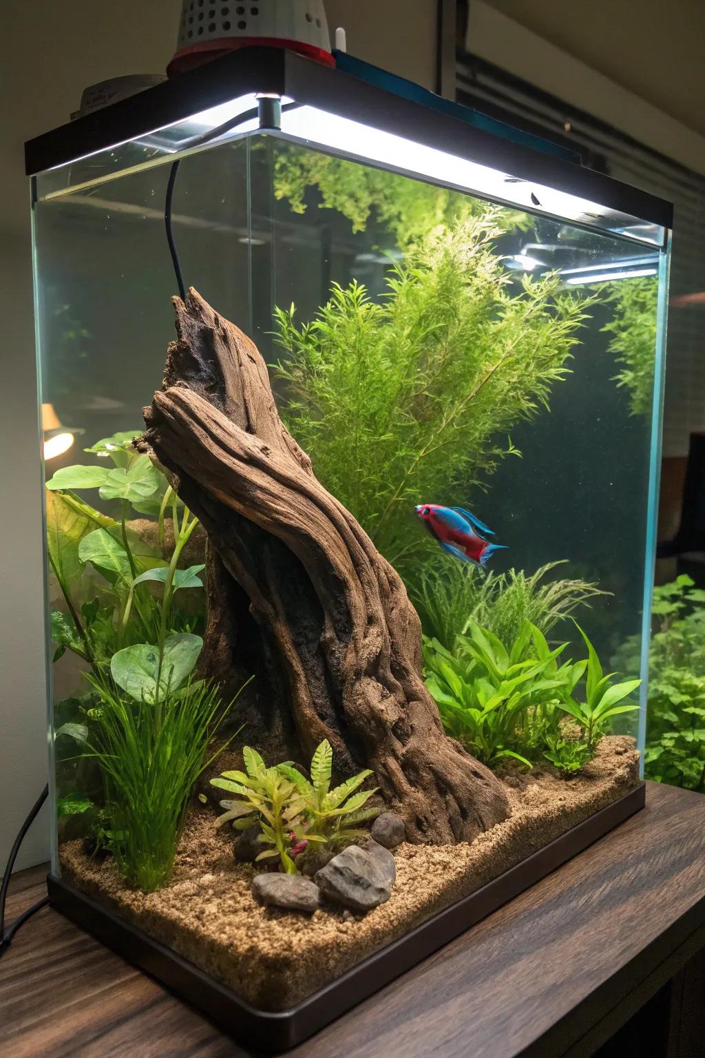 Contribute natural magnetism with timber as a stunning centerpiece.