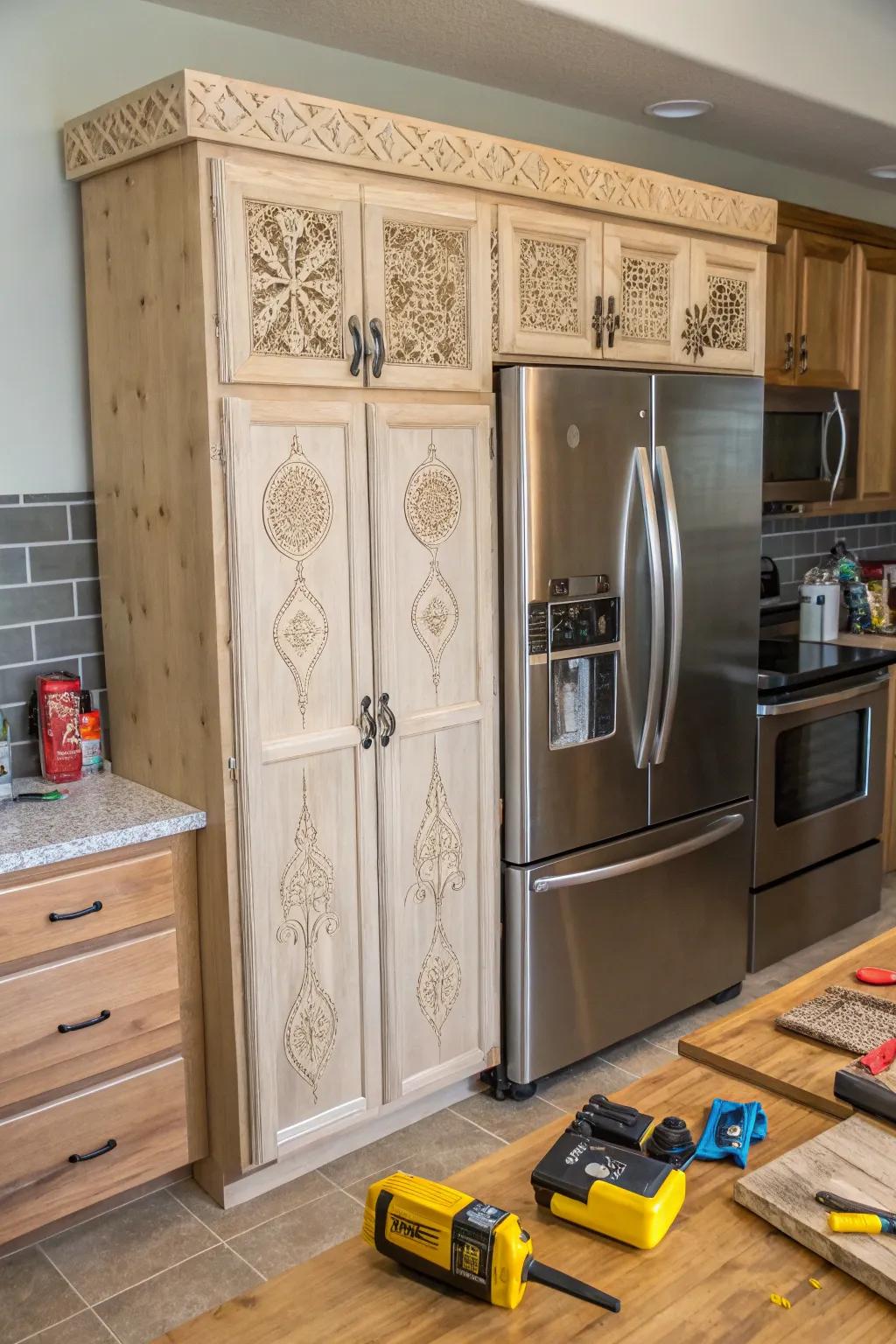 A DIY cabinet allows for personalized and budget-friendly solutions.