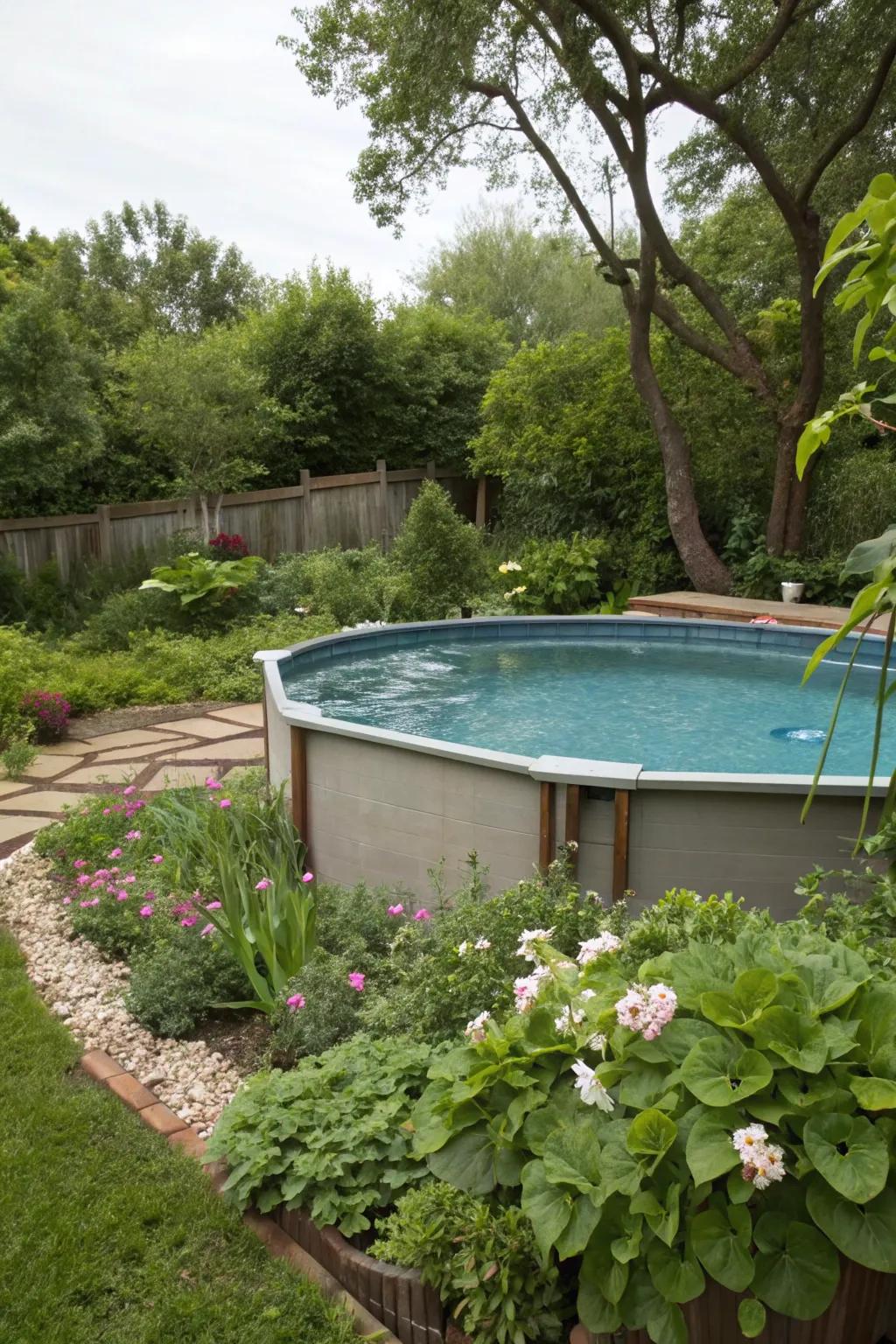 Expanded clay provides flexibility and drainage for your pool base.