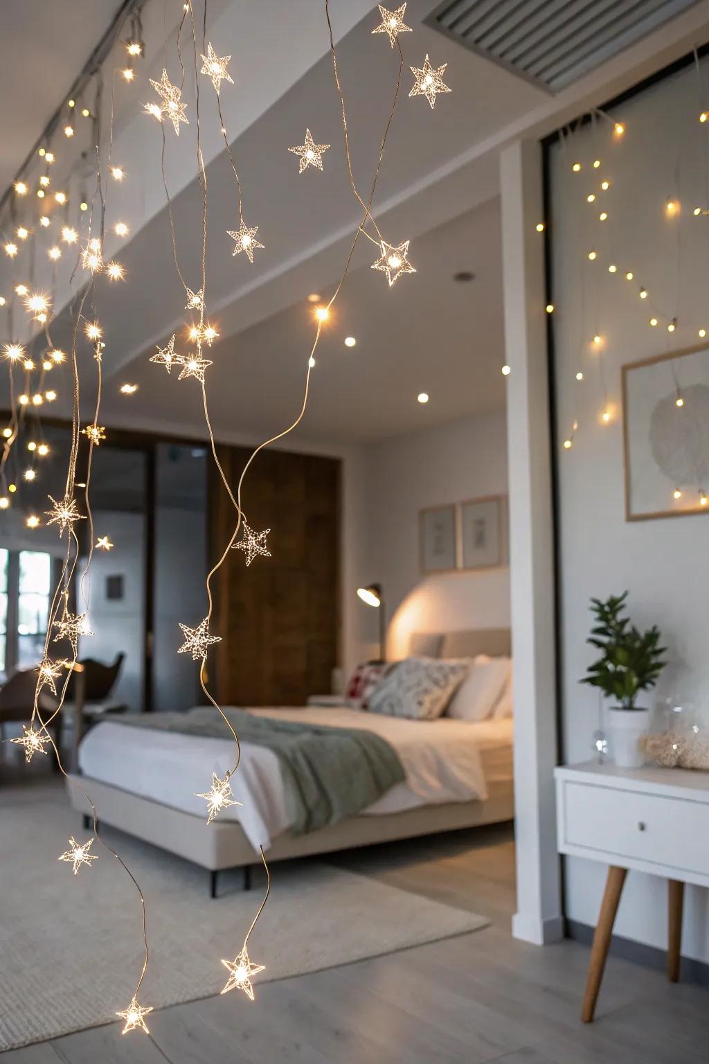 Fashion magic with lights that appear to float.