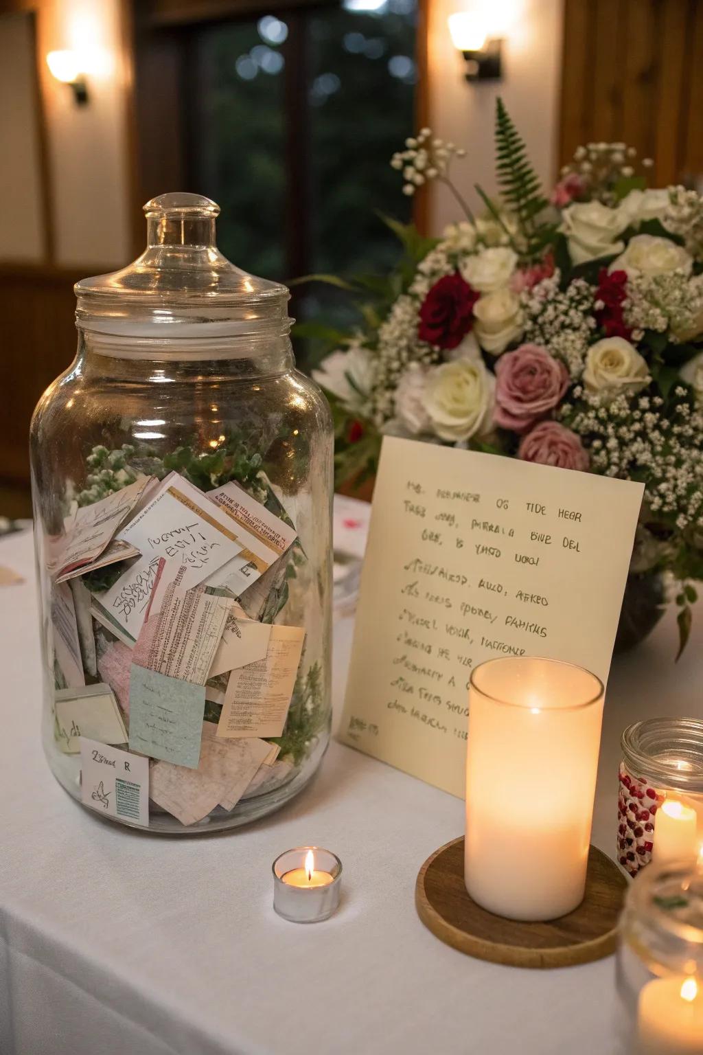 Collect cherished stories with a memory jar.