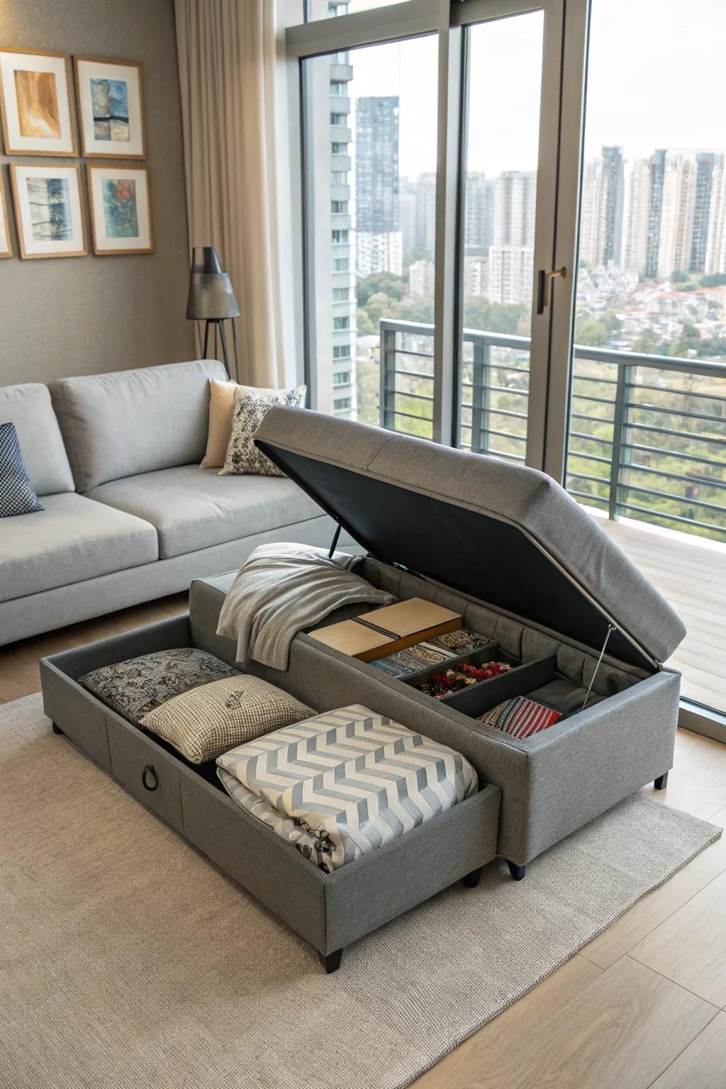 Useful furniture maximizes utility in smaller spaces.