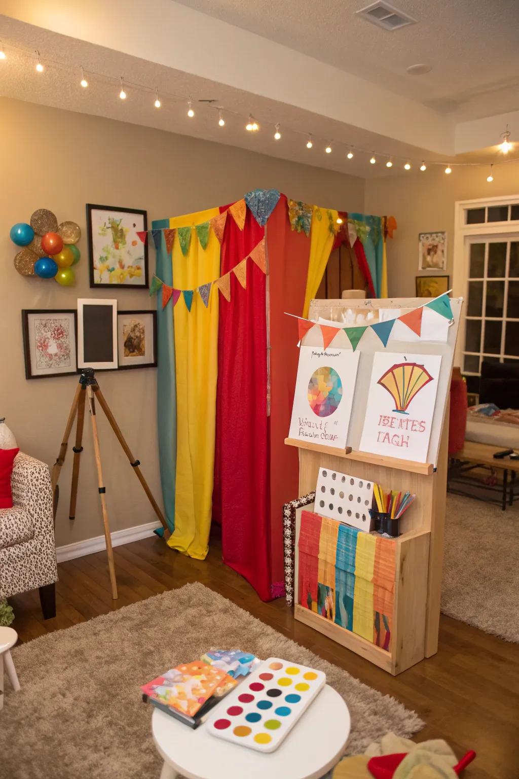 An artwork-inspired photograph corner, best for capturing memorable moments.