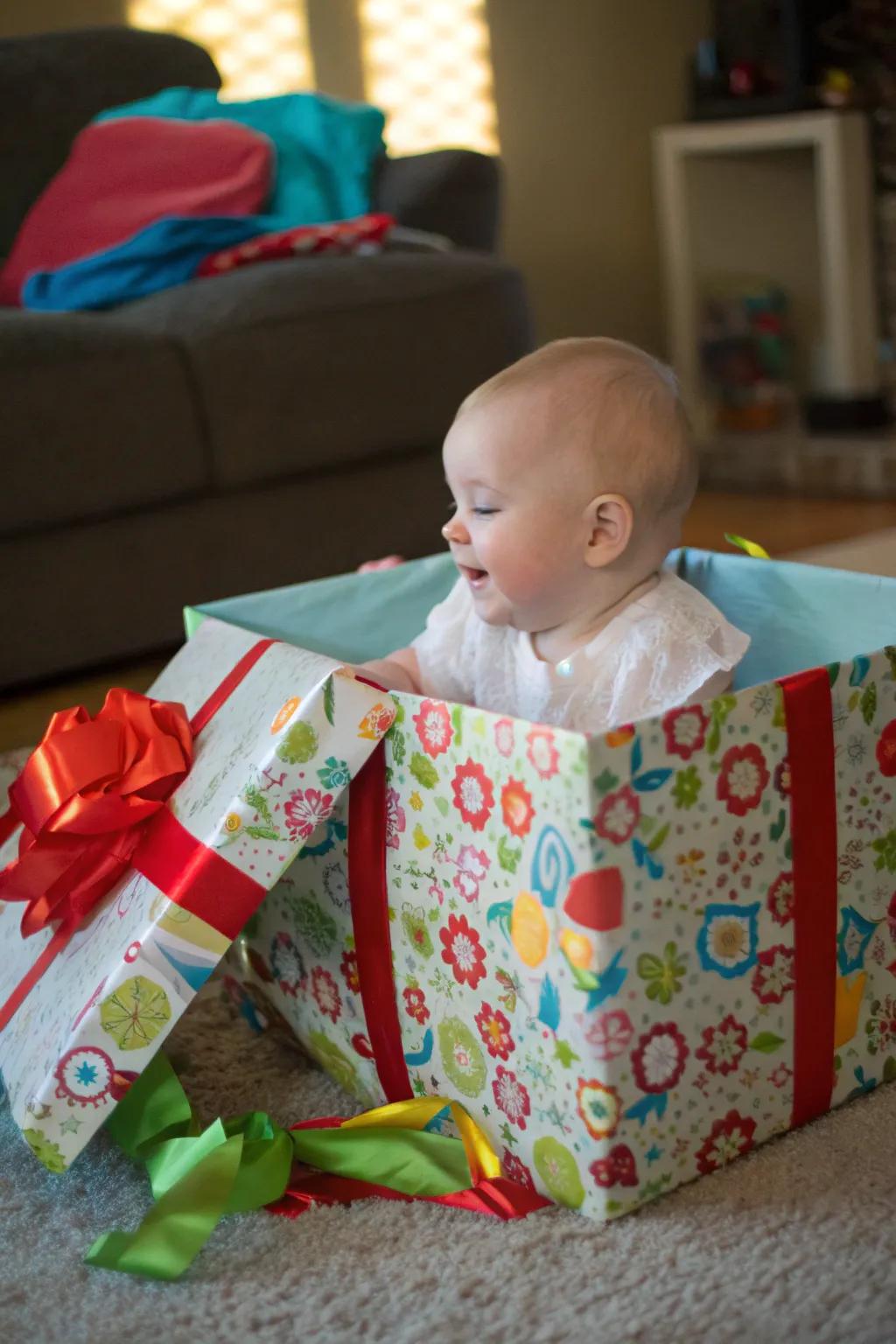 The greatest gift, captured in a festive parcel.