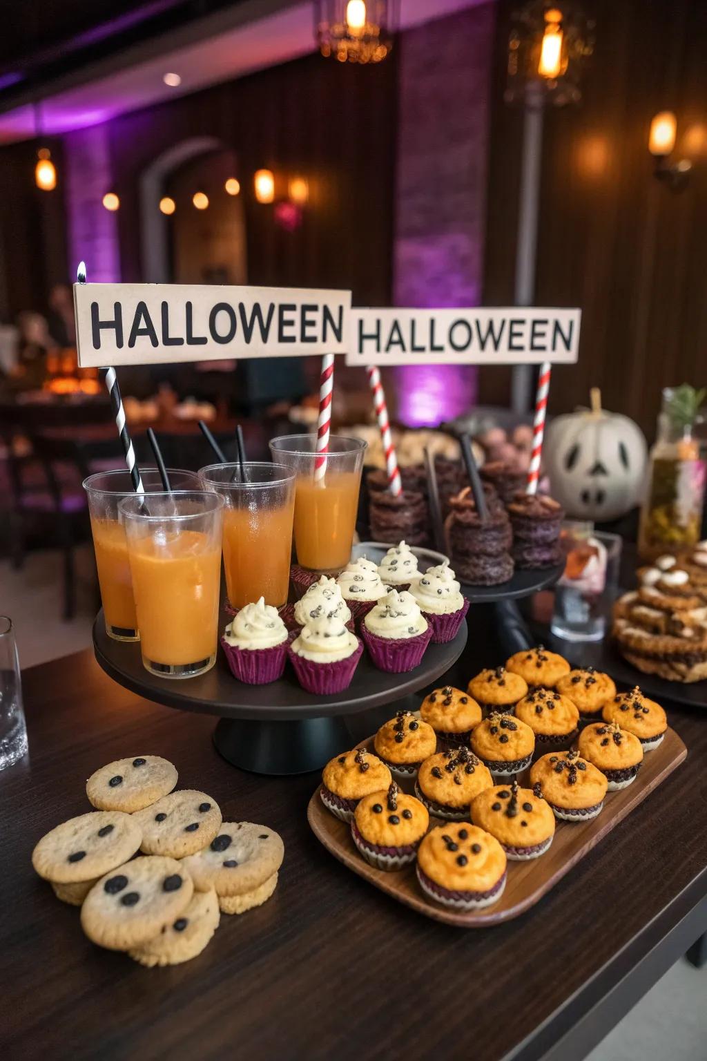 Elevate your celebration with creatively themed snacks and drinks.
