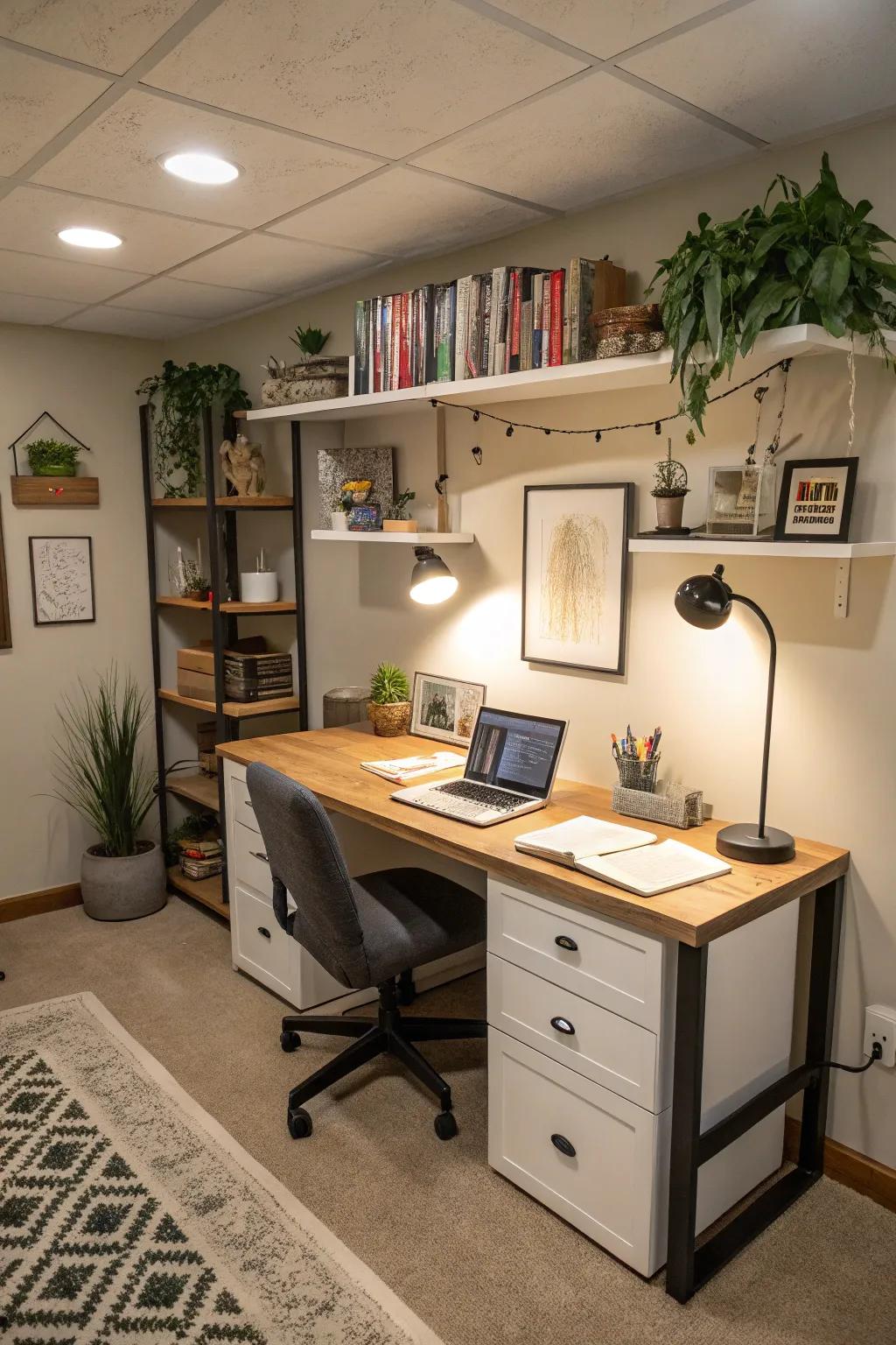 A desk that does many things can change to fit your needs.