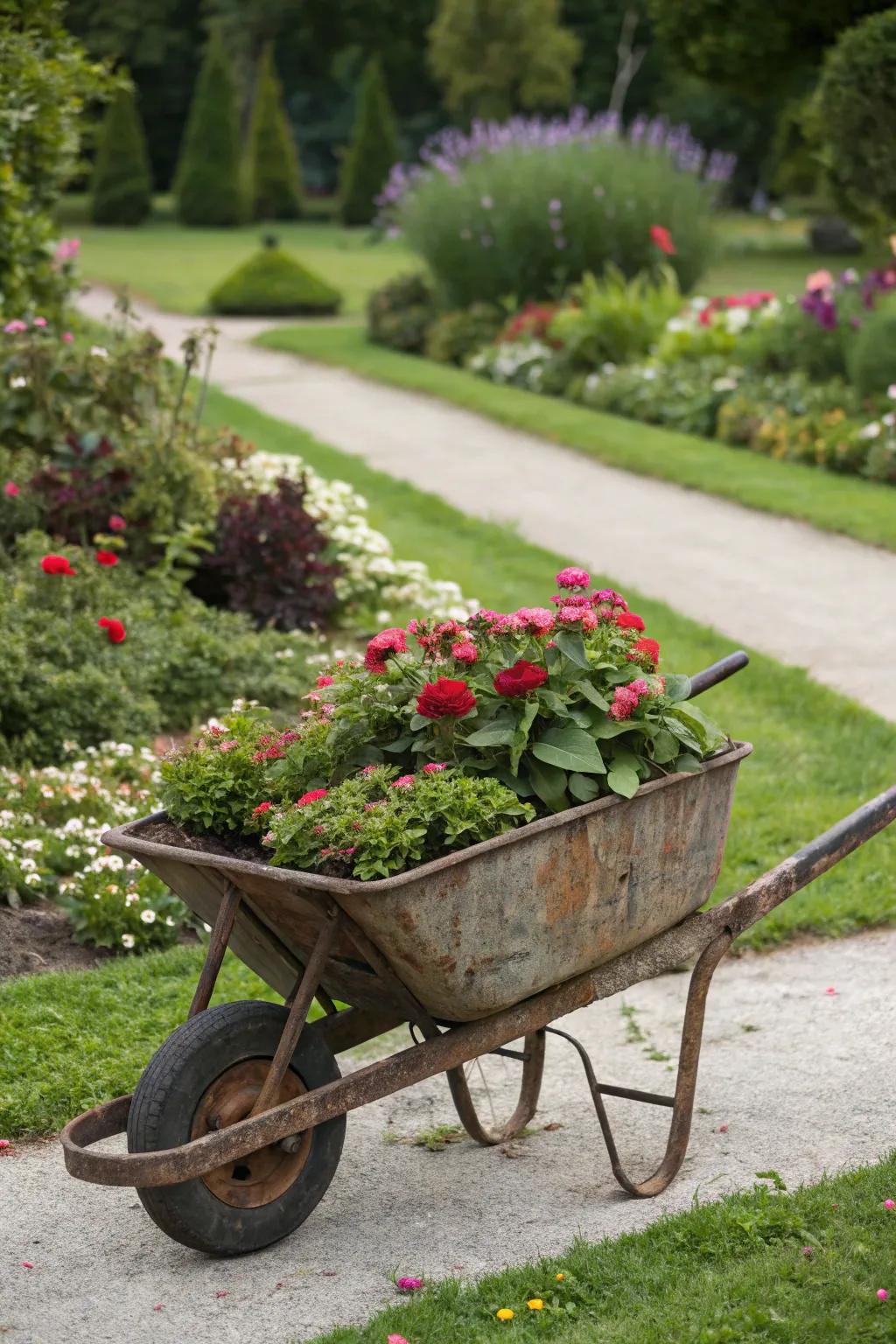 Decorative items contribute charm and individual flair.