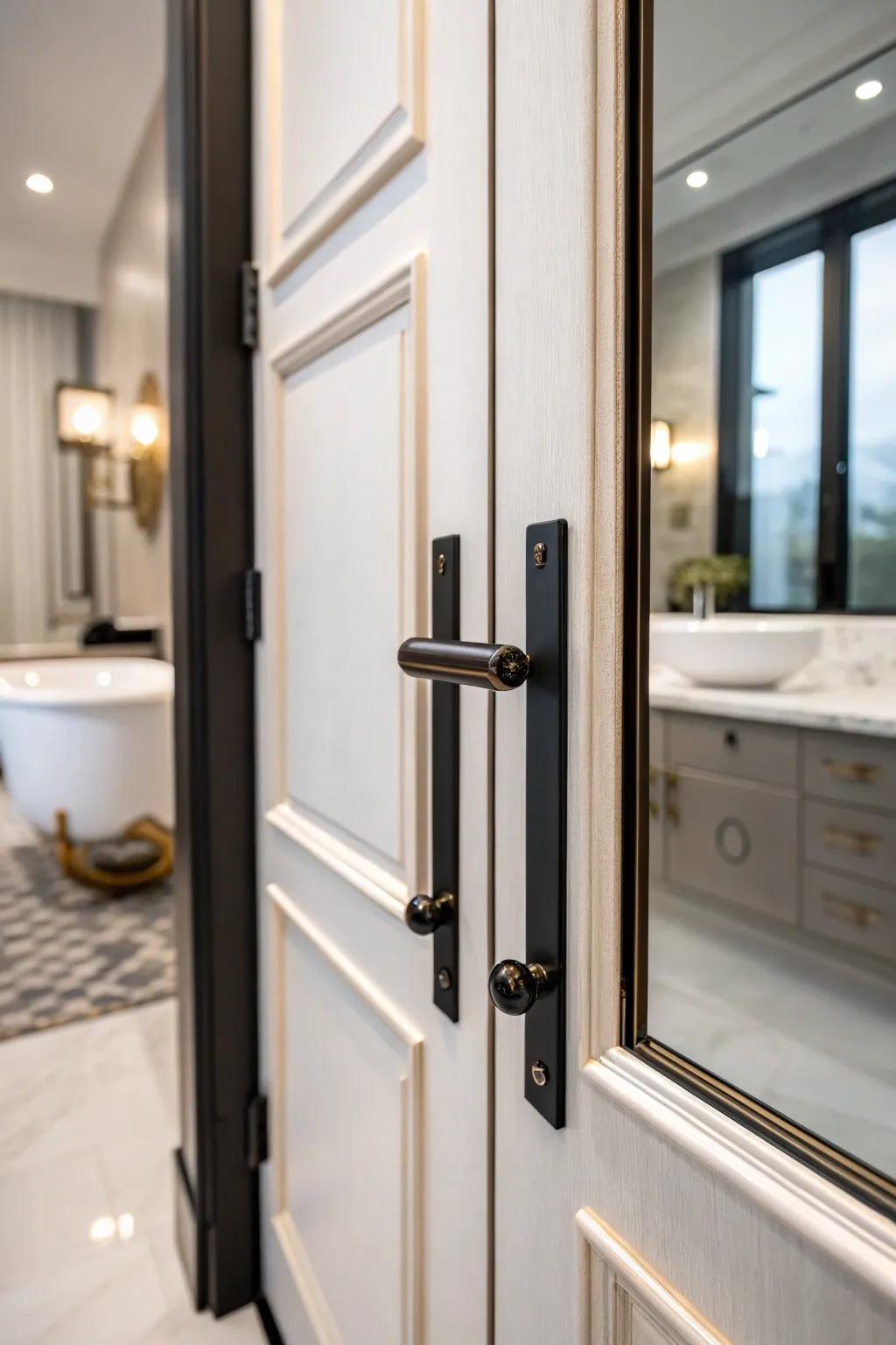 Different hardware adds a modern touch to any door.