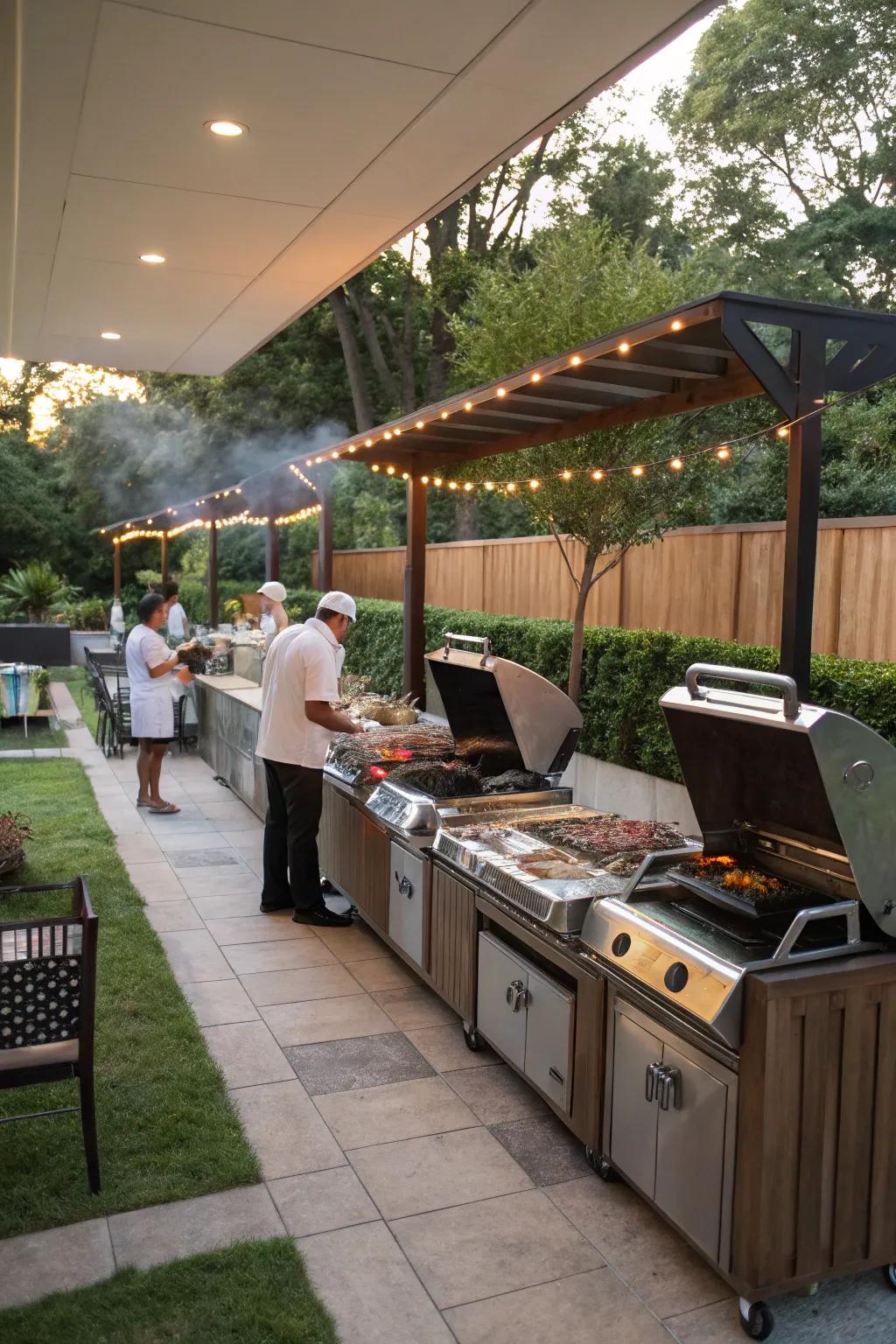 Maximize versatility with a multi-functional BBQ space.