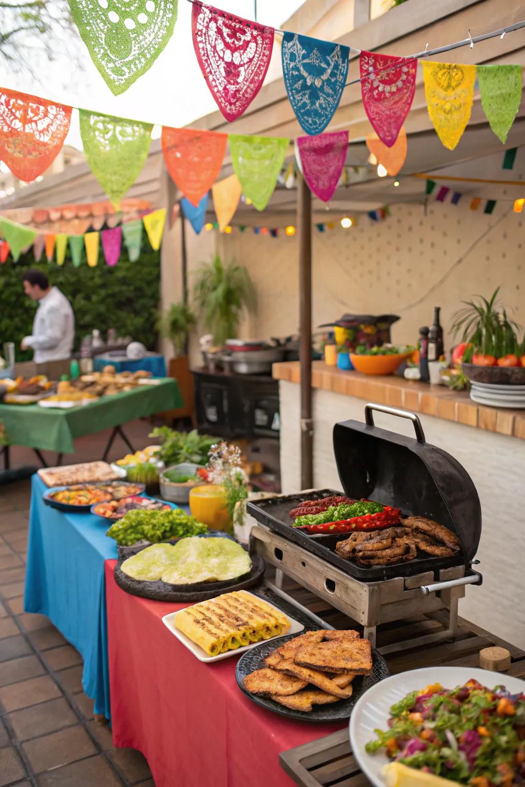 A spirited Spicy Fiesta BBQ brimming with bold flavors.