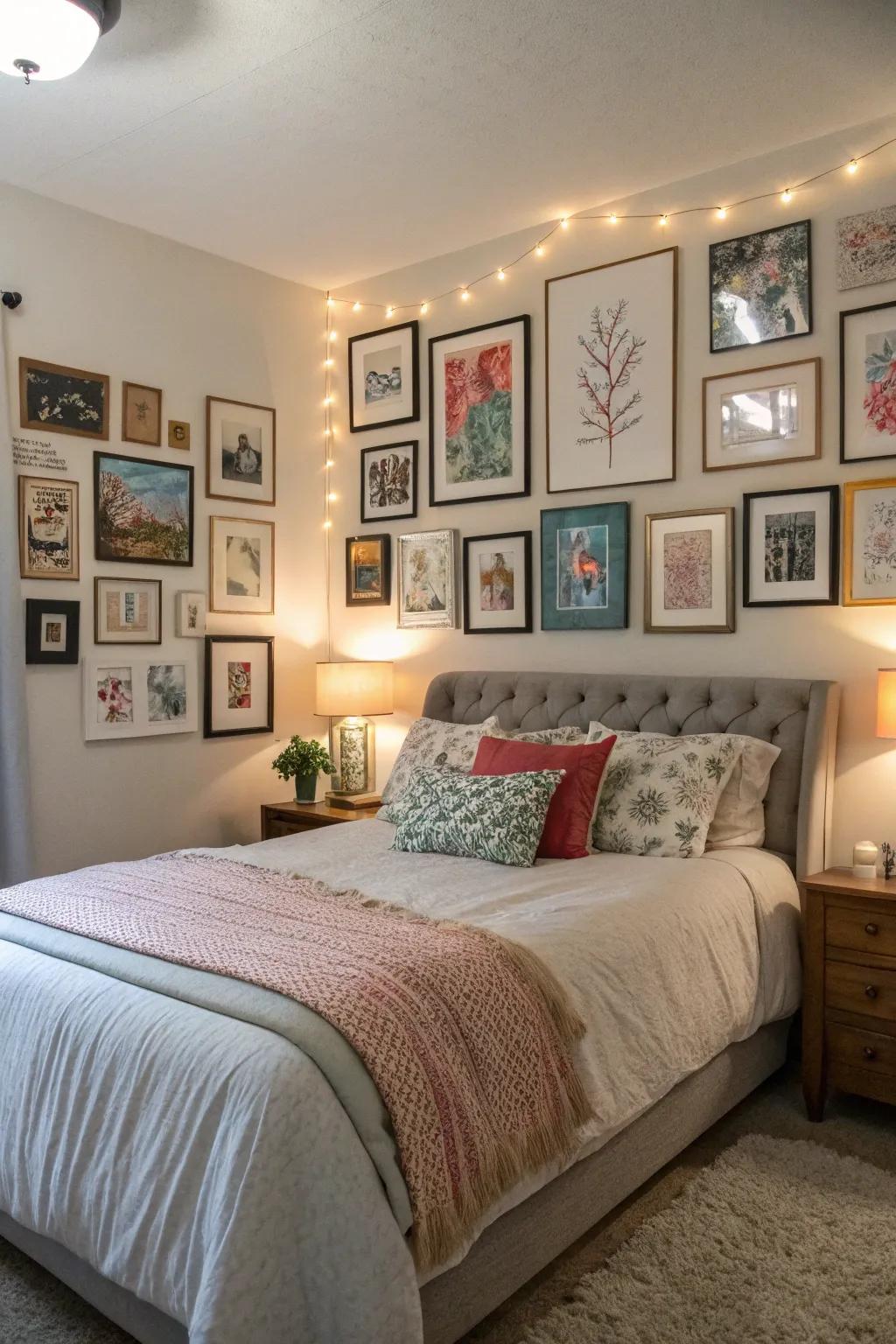 An artwork space infuses a personal touch.