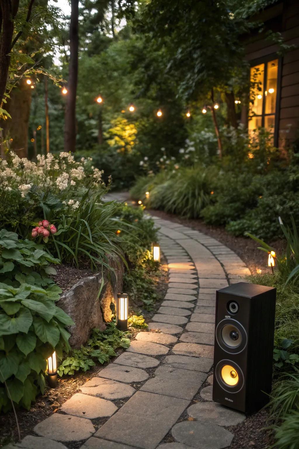 Speakers with integrated lighting enhance both sound and ambiance.