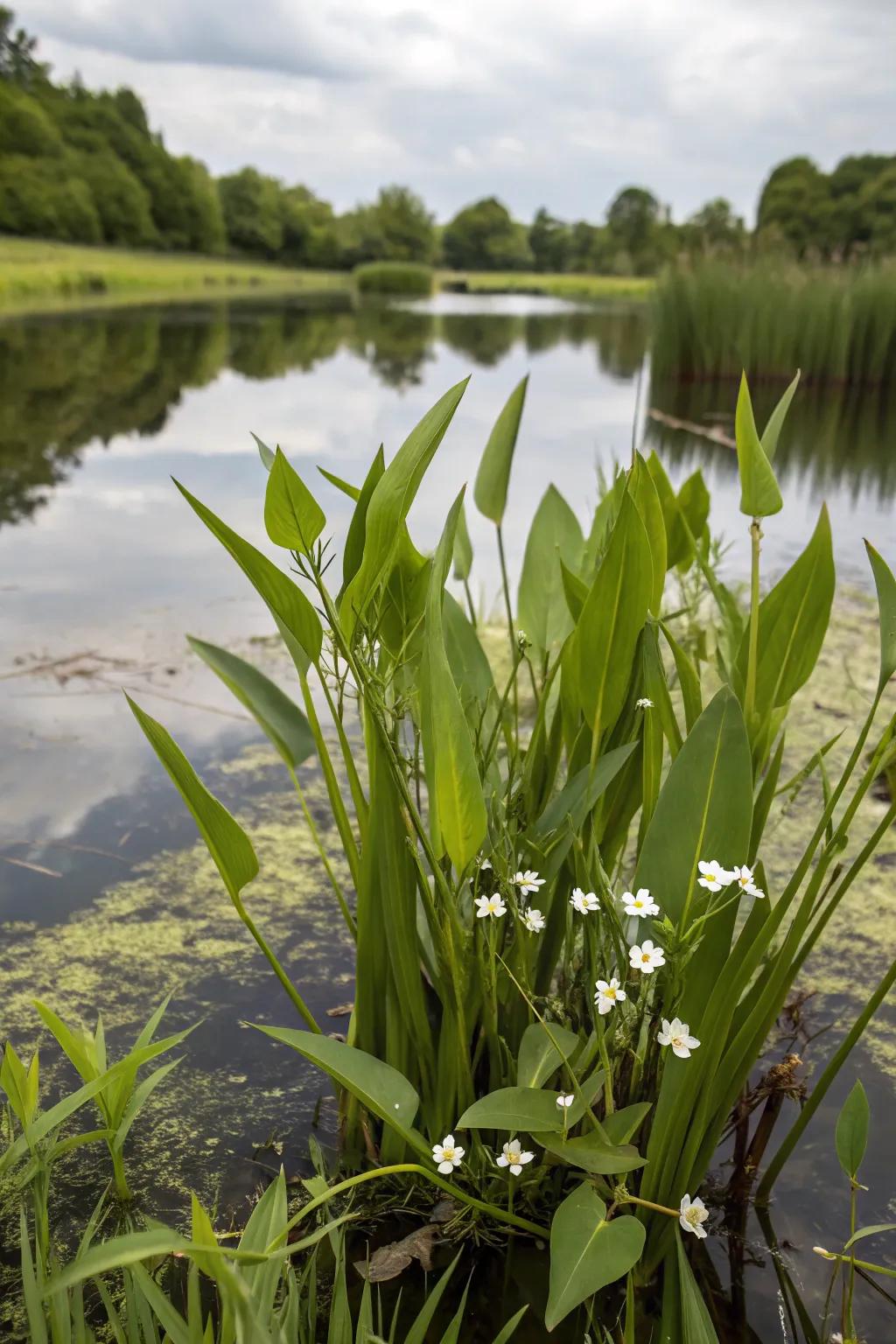 Sagittaria introduces geometric intrigue and beauty to your pond.