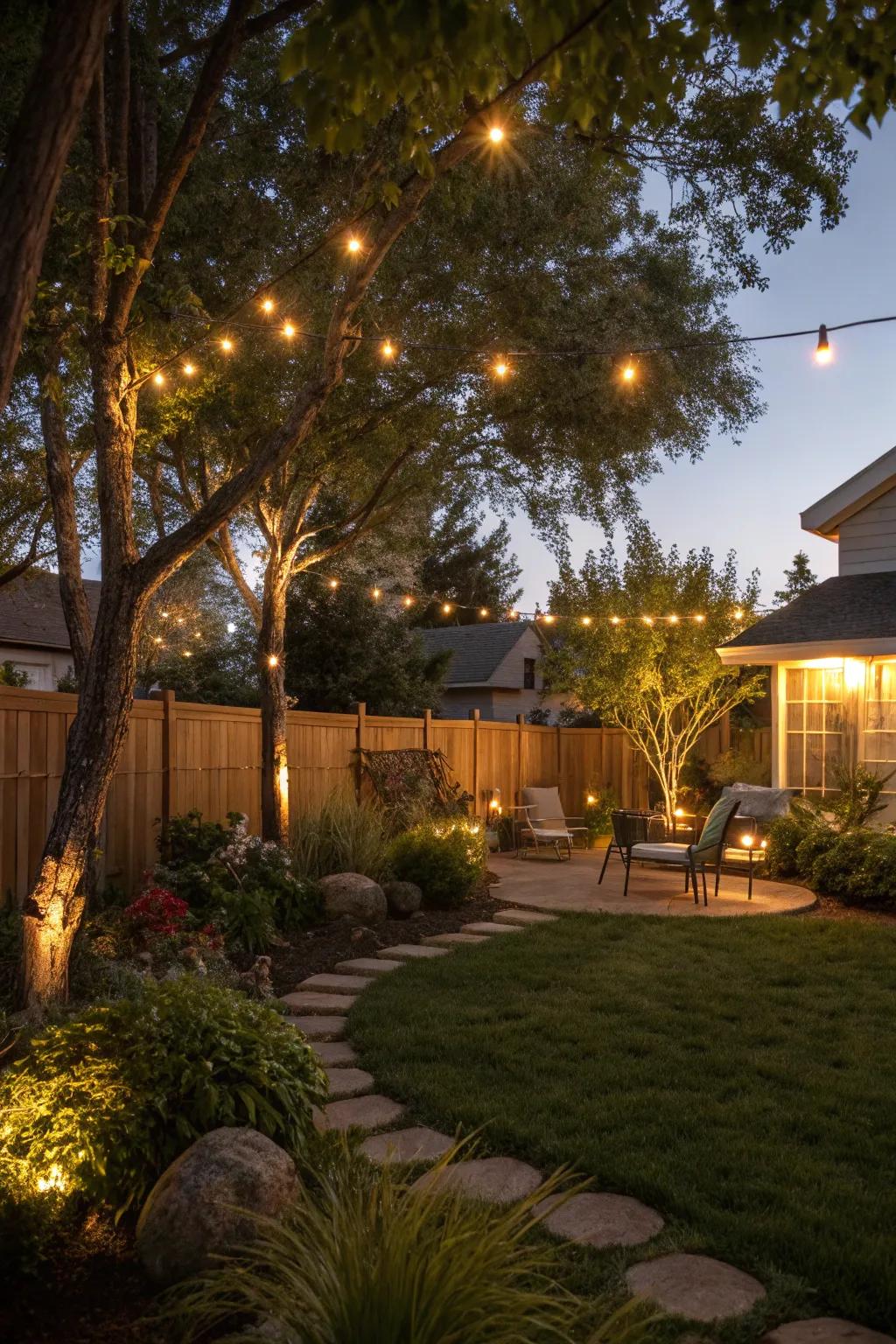 Enhanced outdoor lighting boosts both safety and ambiance after sunset.