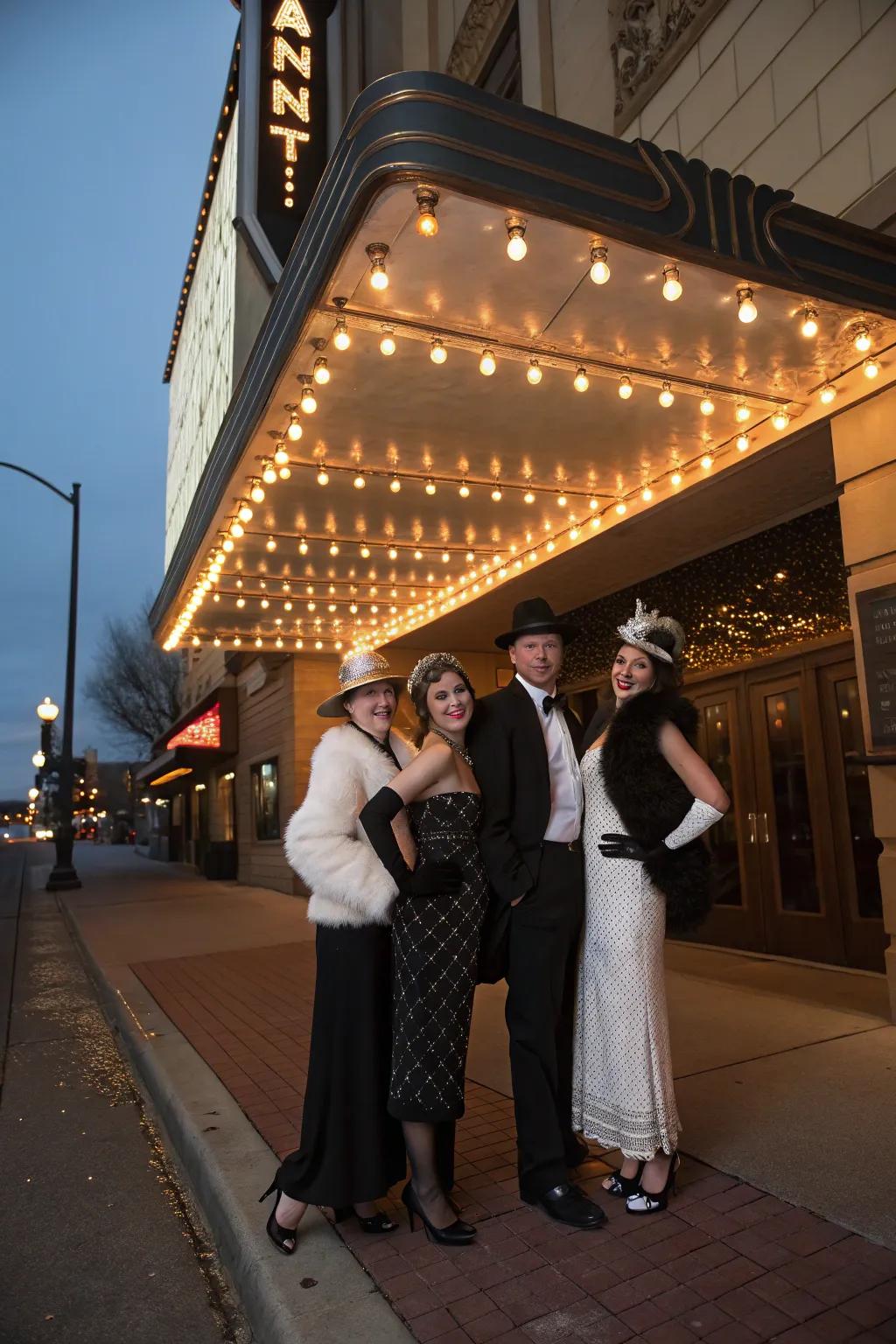 Travel back in time with a Golden Era film icon ensemble for a touch of Hollywood magic.
