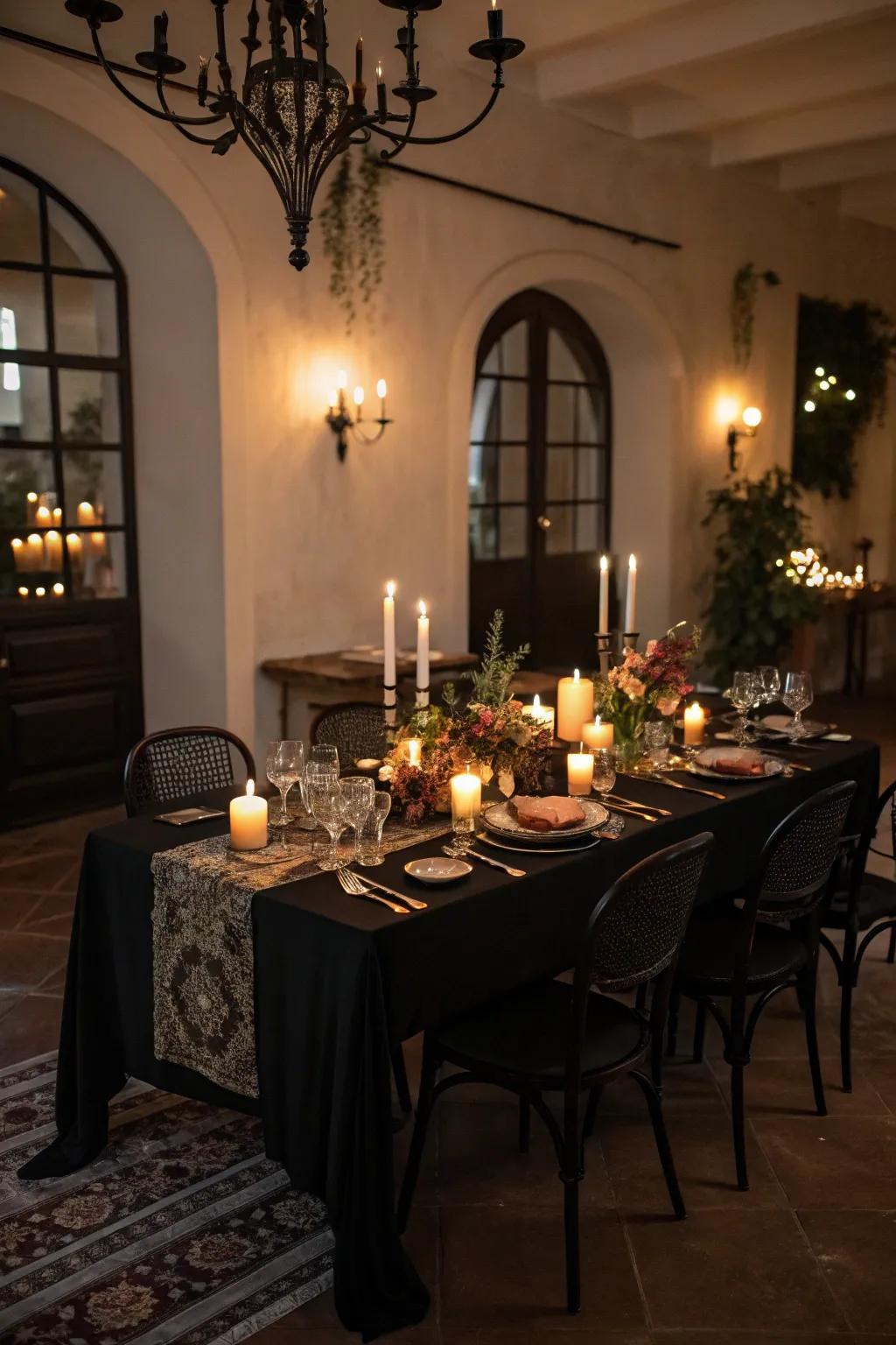 Sentiment-filled candlelight magic.