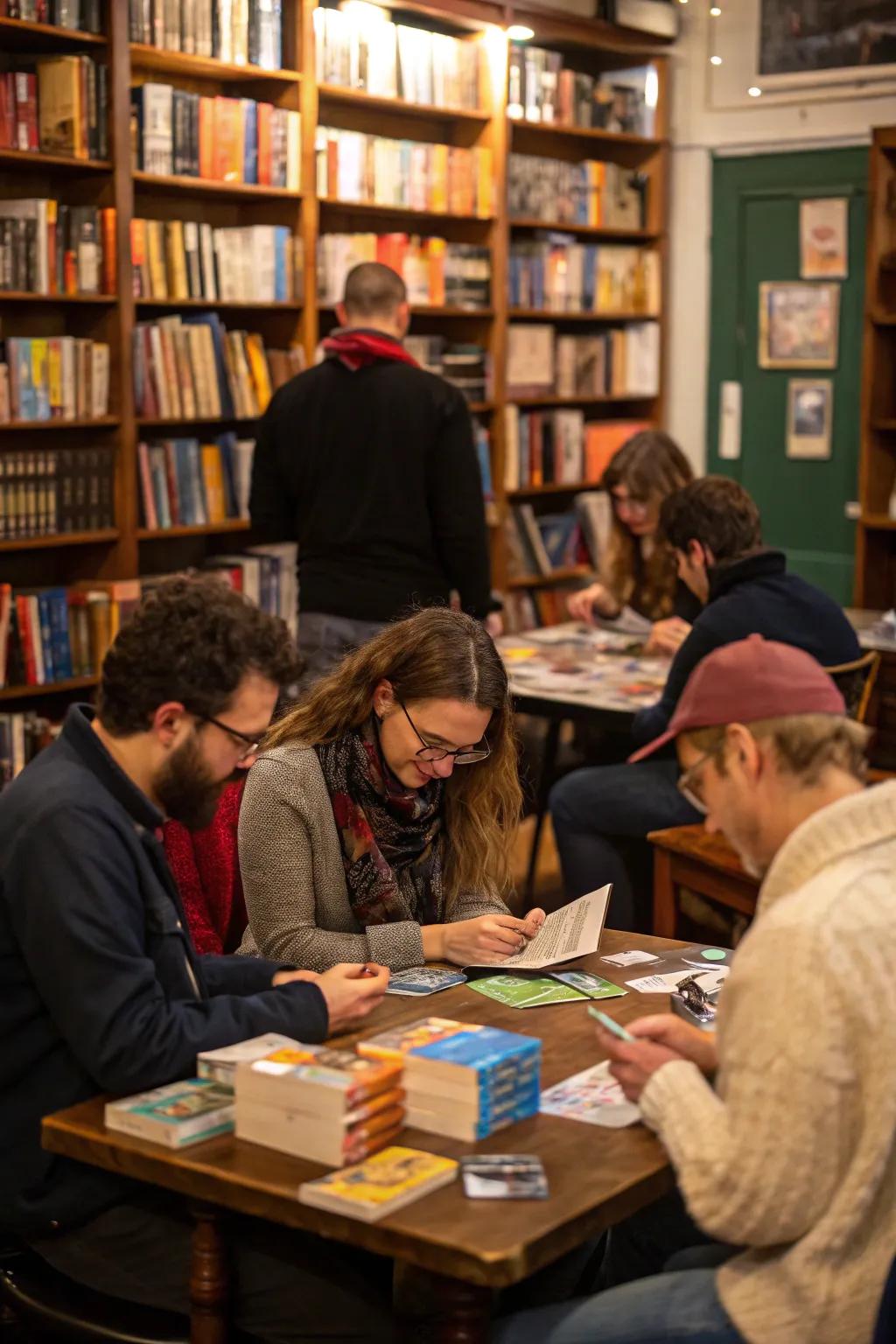Engage your guests with a delightful literary trivia activity.