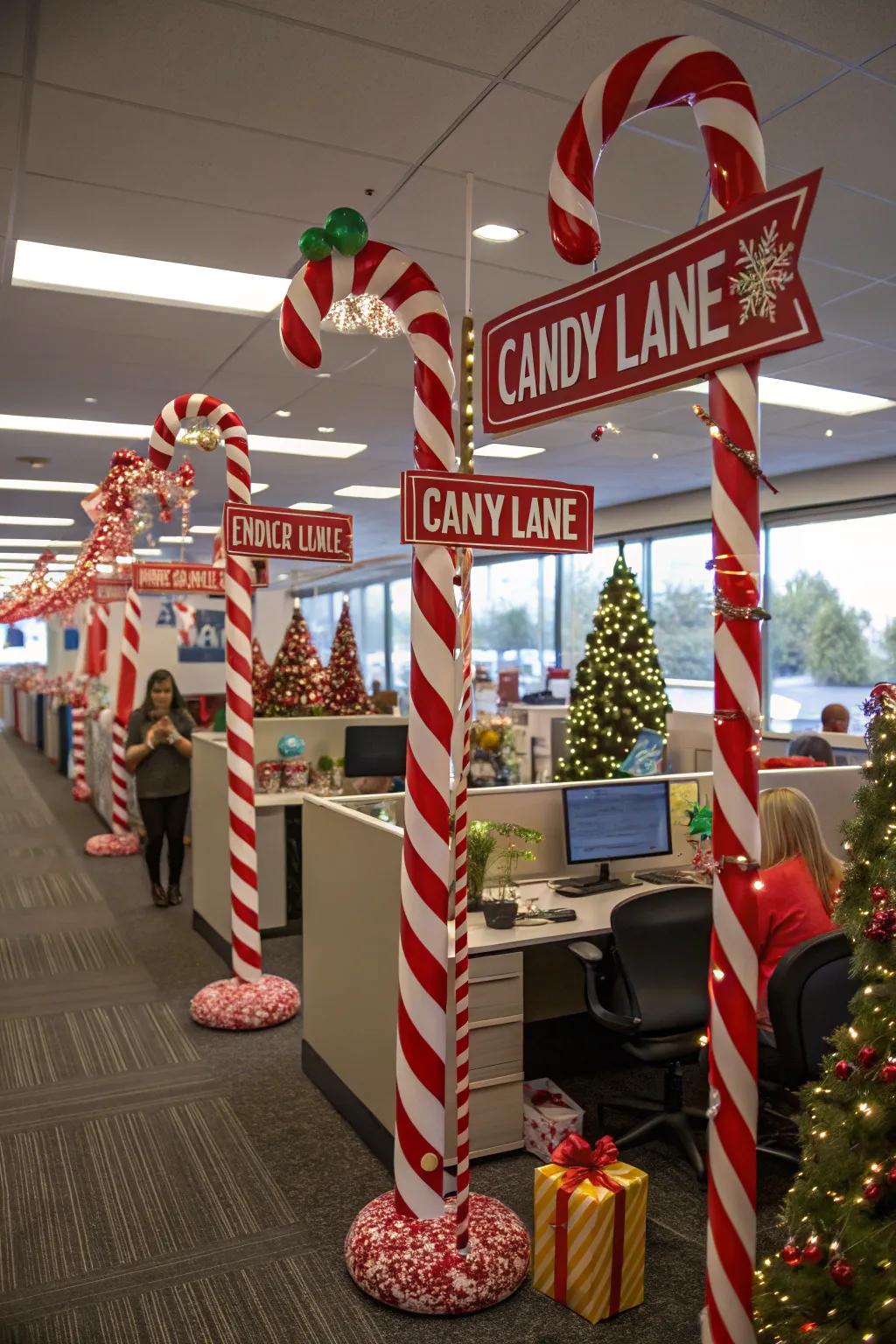 Guide your theme with Christmas town signs.
