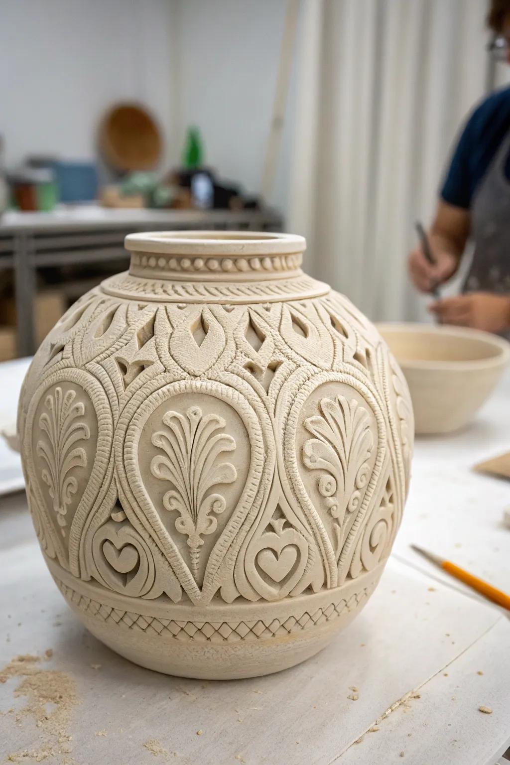Handmade ceramics highlight the beauty of manual artistry.