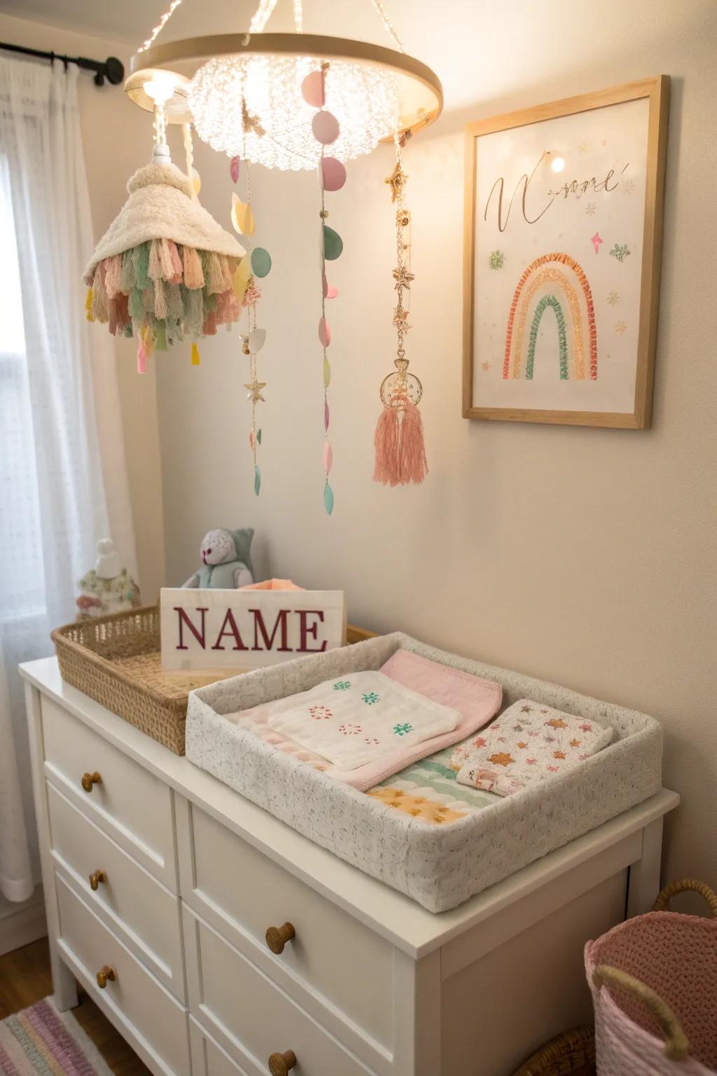 Personal touches make the nursery feel special and unique.
