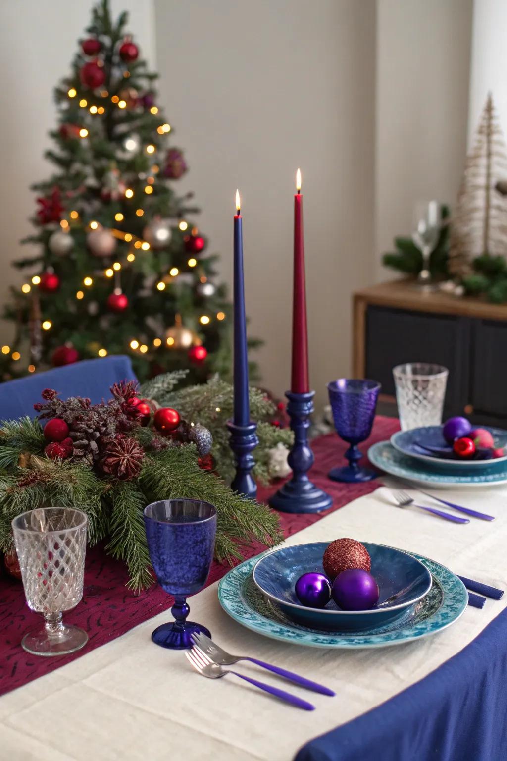 Unforeseen shades bring a revitalizing twist to the festive table.