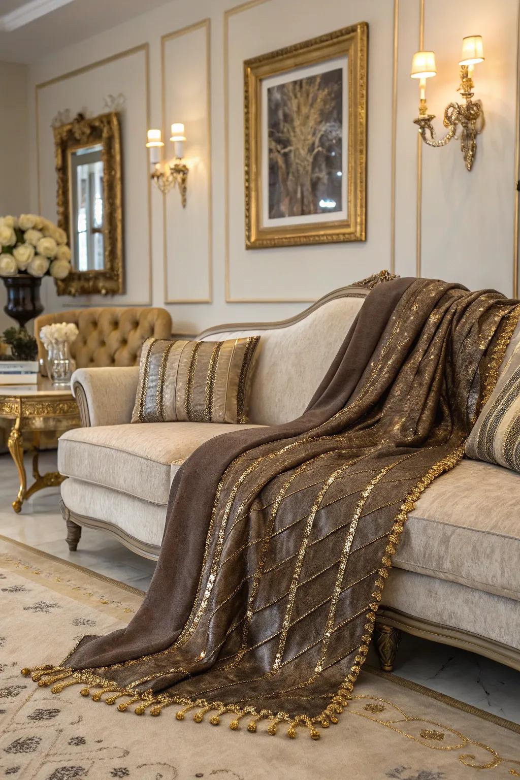 Metallic details introduce subtle luxury to any design.