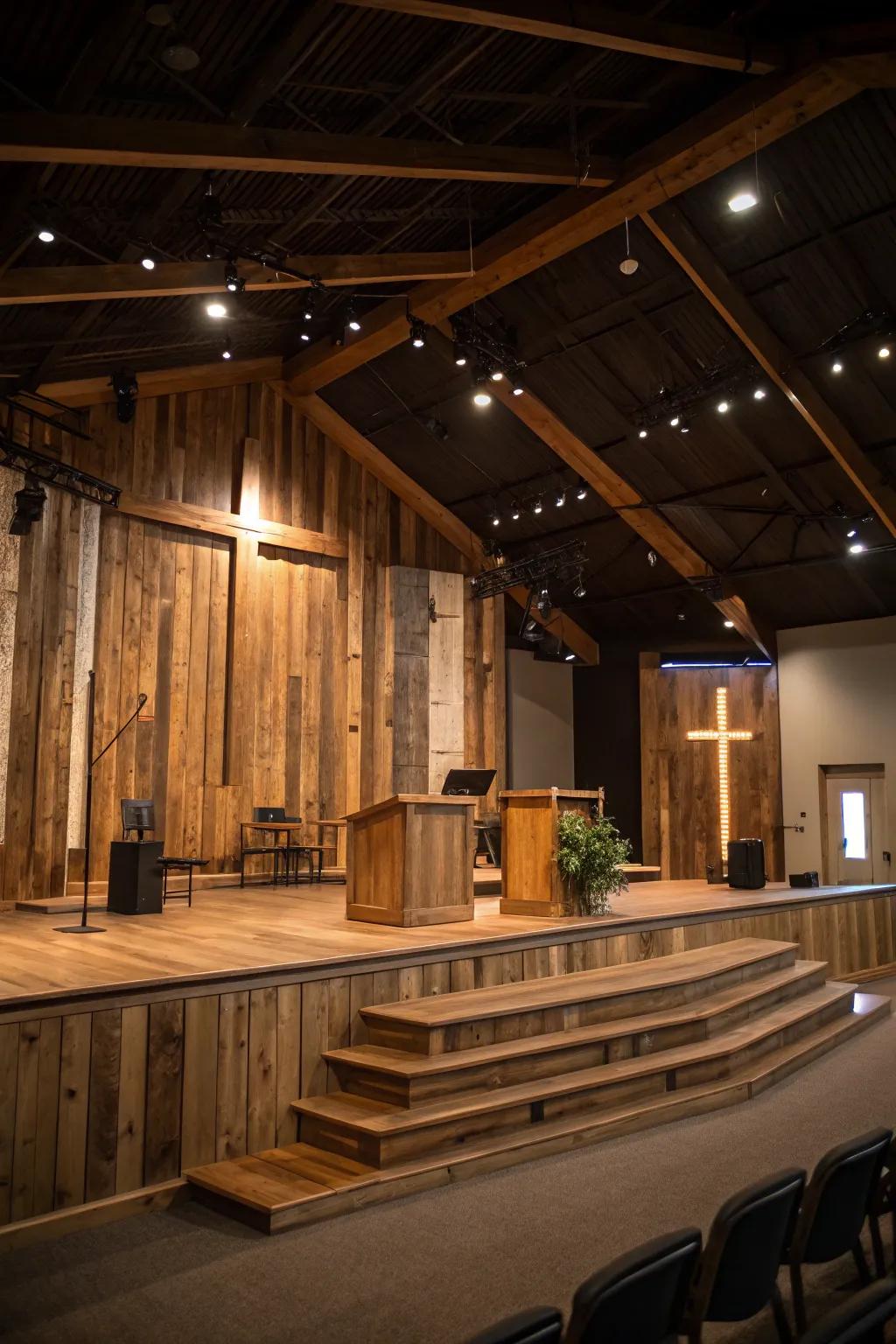 Wood imparts warmth and a natural sensation to your design.