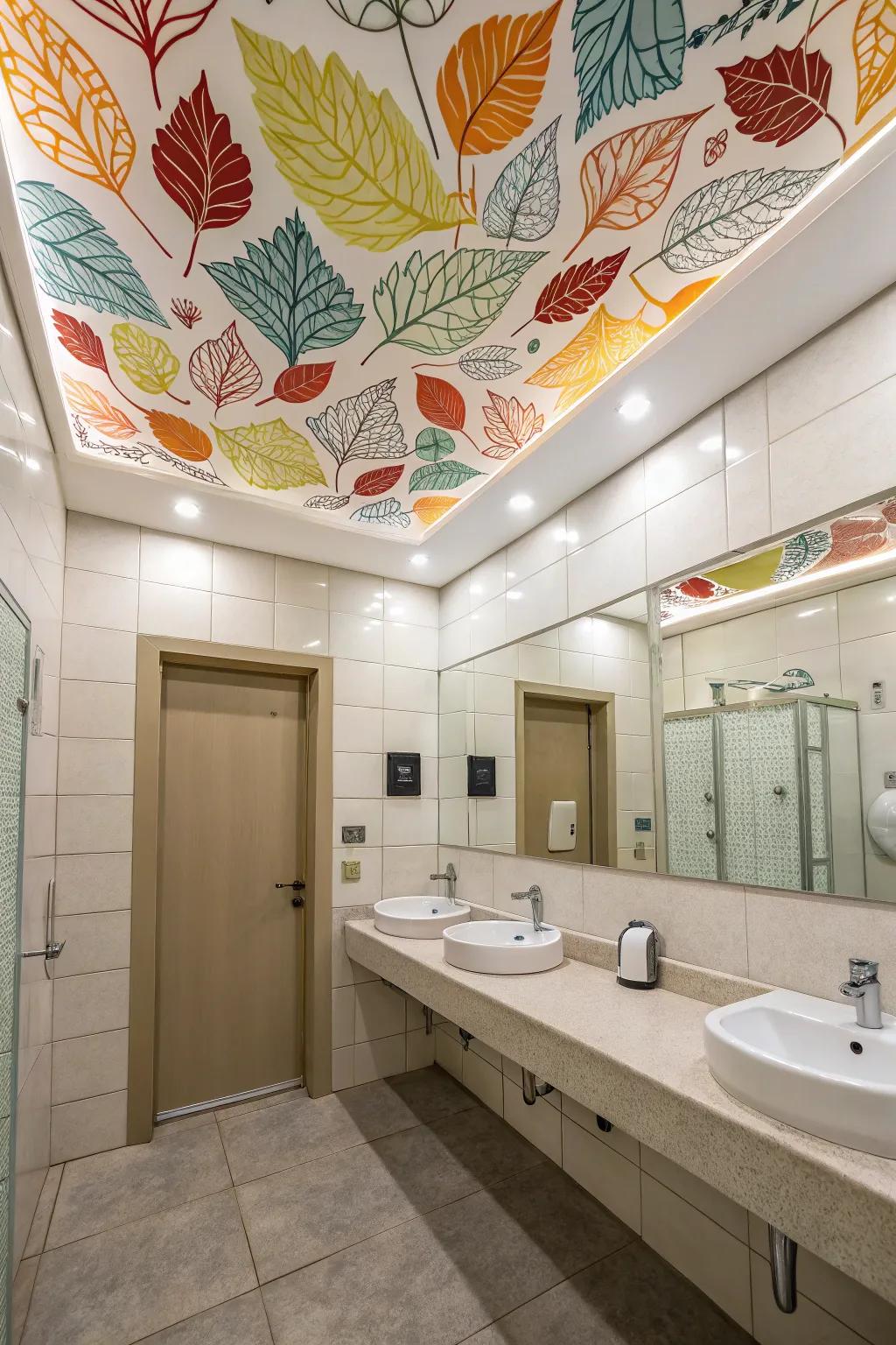 Gaze upward for a delightful revelation.