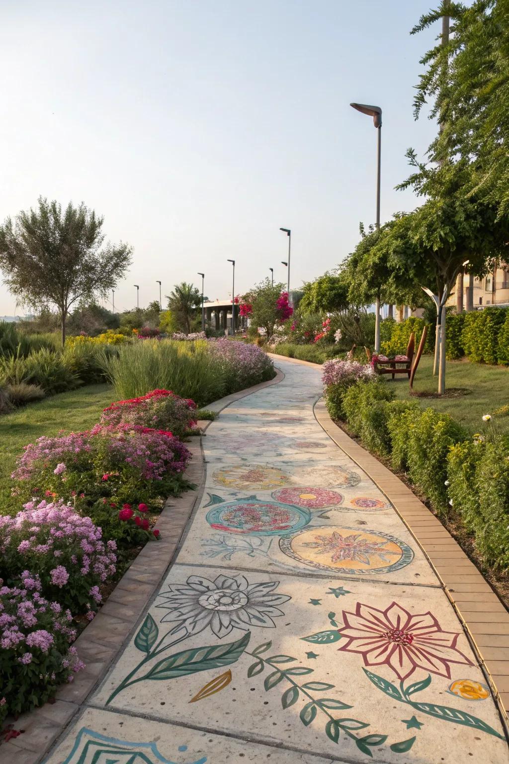 Introduce personality utilizing artistic stains and colors.