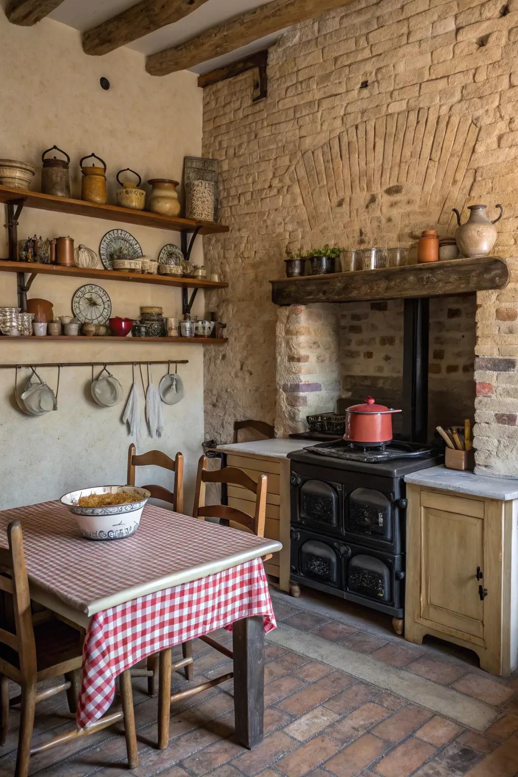 Textured surfaces provide a dramatic and timeless backdrop.