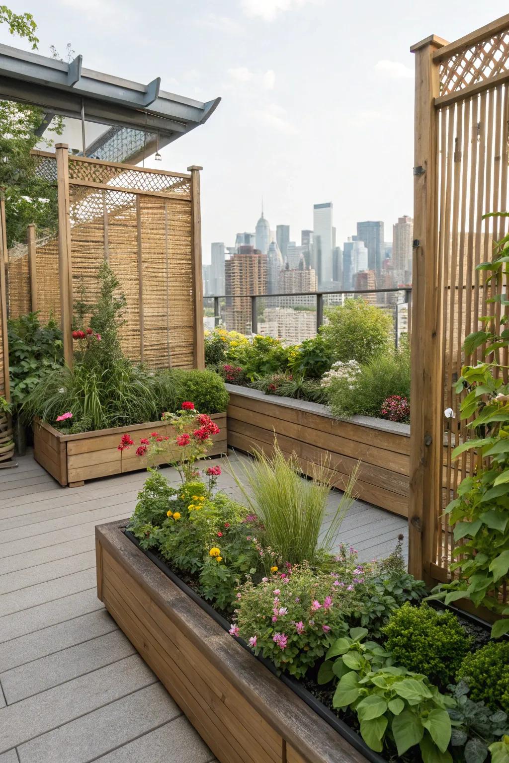 Transform an urban deck into a secluded, verdant escape.