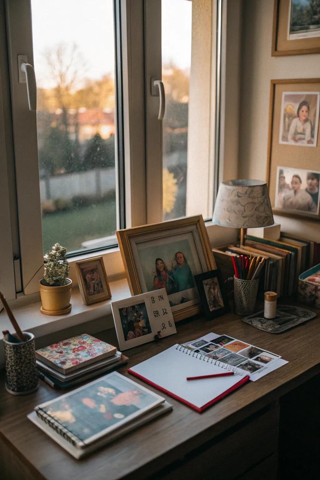 Individualized elements make the workspace uniquely yours.