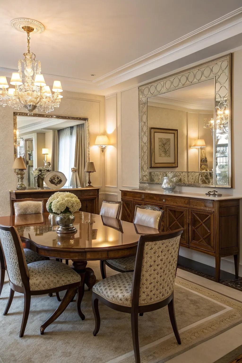 Reflectors have the ability to brighten rooms and give a sense of greater space.