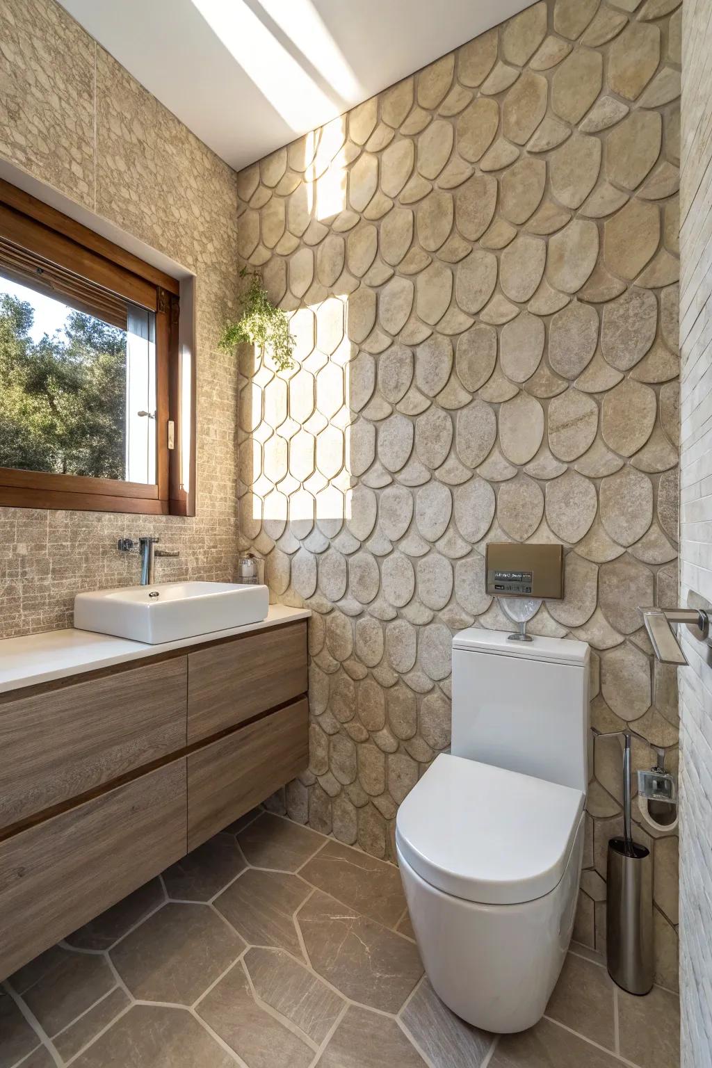 Lend depth with textured surfaces.