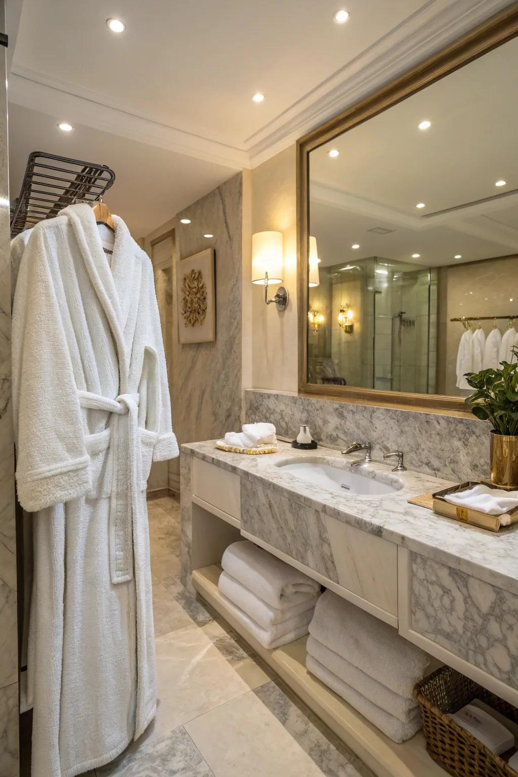 Luxury towels and gowns turn everyday moments into something special.