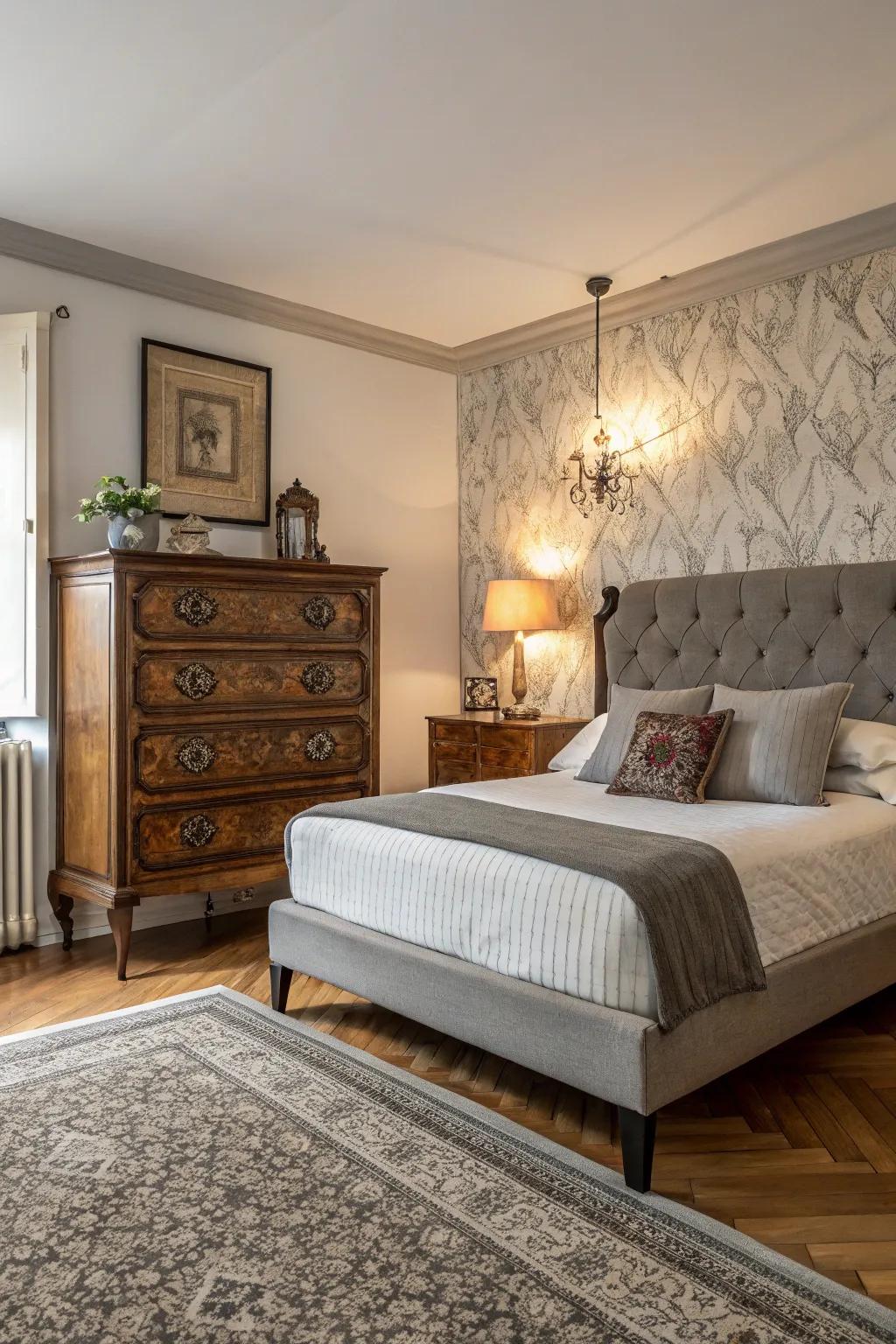 The fusion of modern and heritage components crafts an ageless aesthetic.