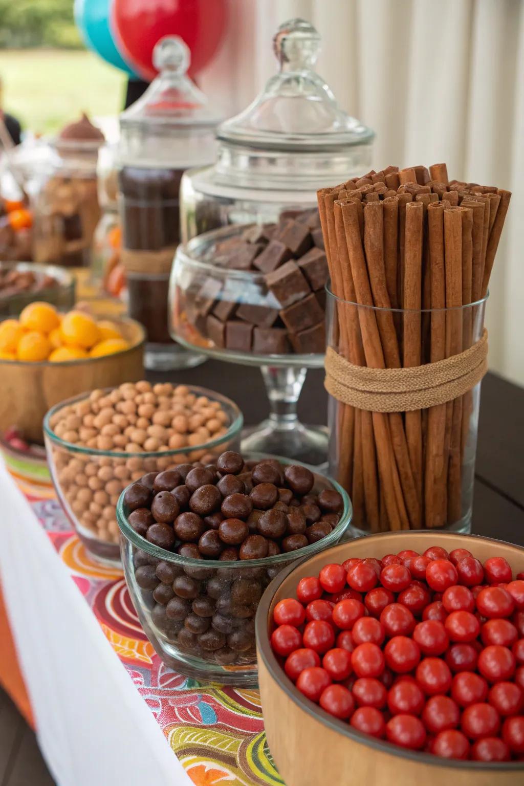 Unexpected sweet pairings creating a unique experience.