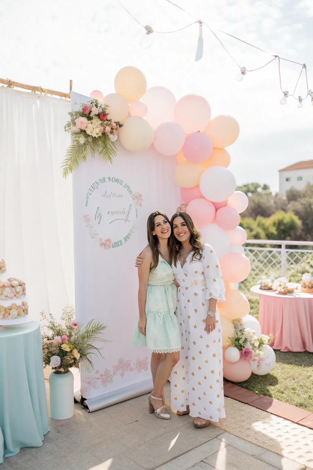 An airy backdrop offers a quiet ambiance.